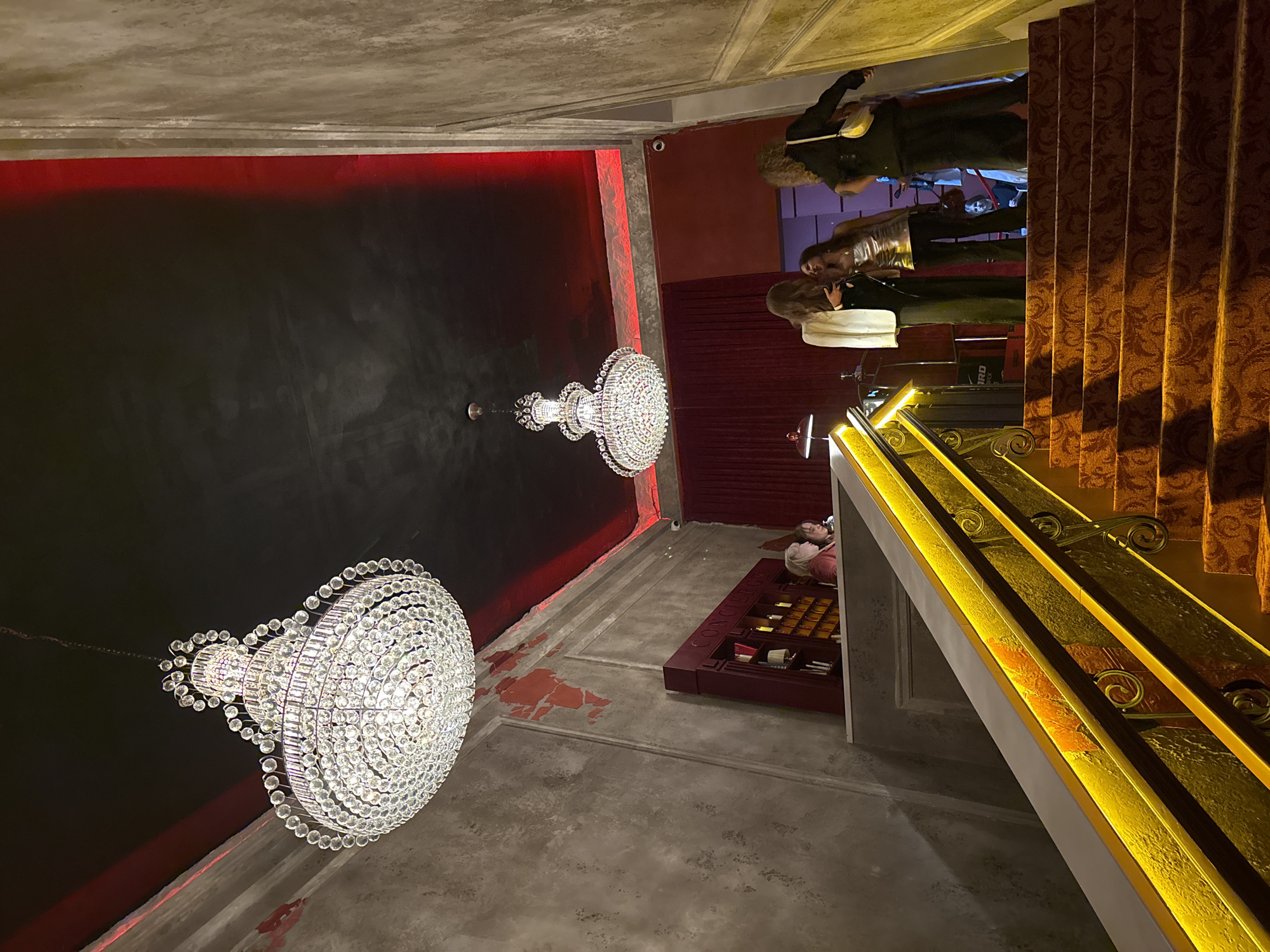 Upscale entertainment venue interiors documented in Krasnoyarsk