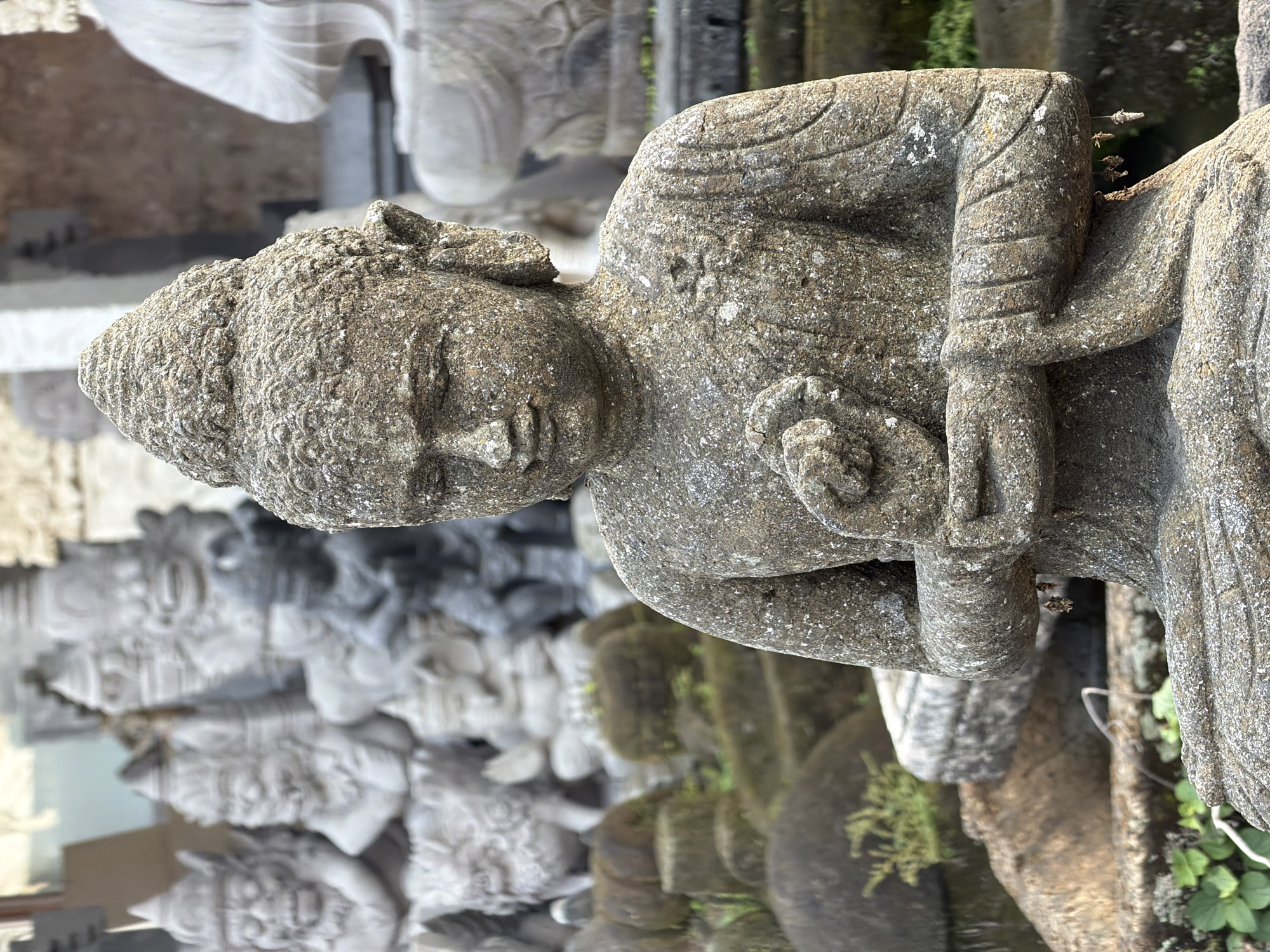 Stone statues, kites, and street life in Ubud