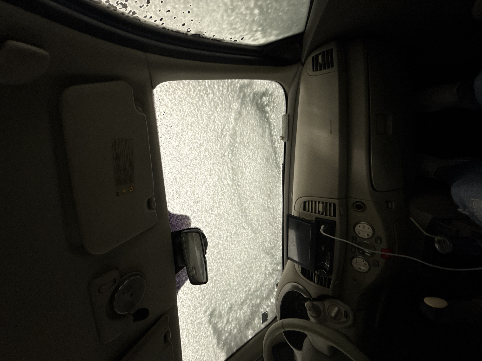 Car wash in progress documented in Sofia, Bulgaria