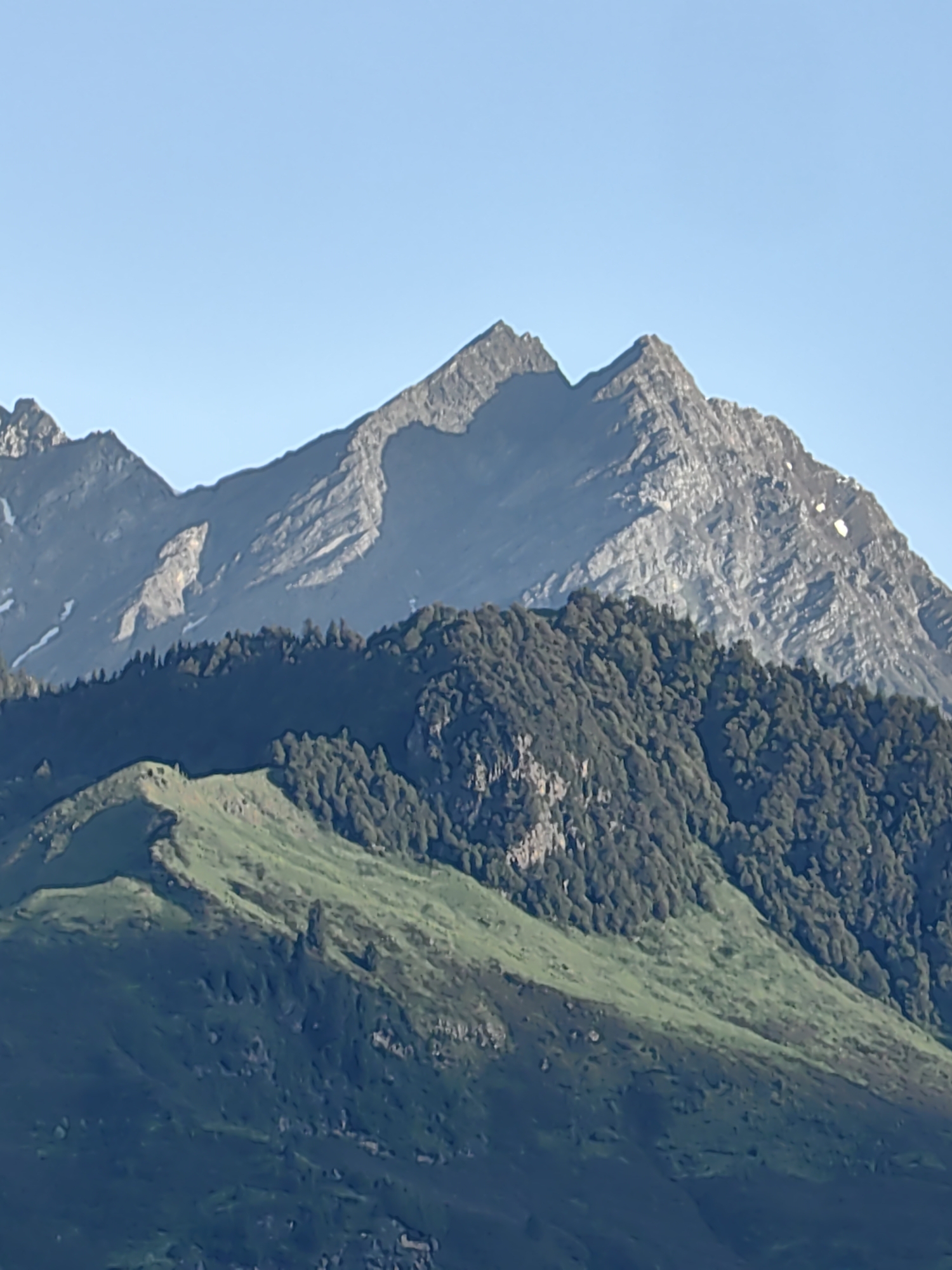 Snow-capped Himalayas and valley views from Vashisht