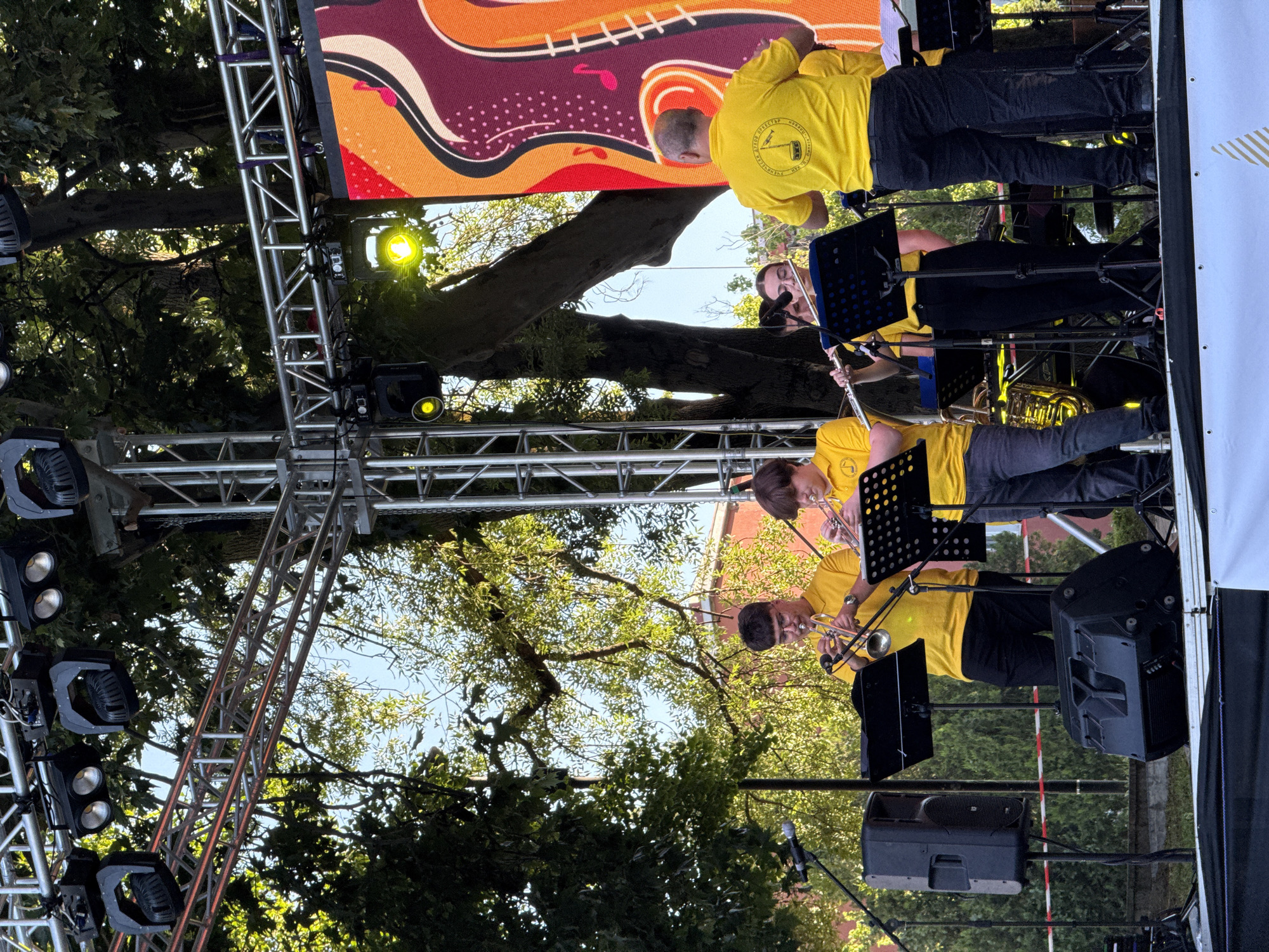 Youth orchestra performs at outdoor music festival in Pleven