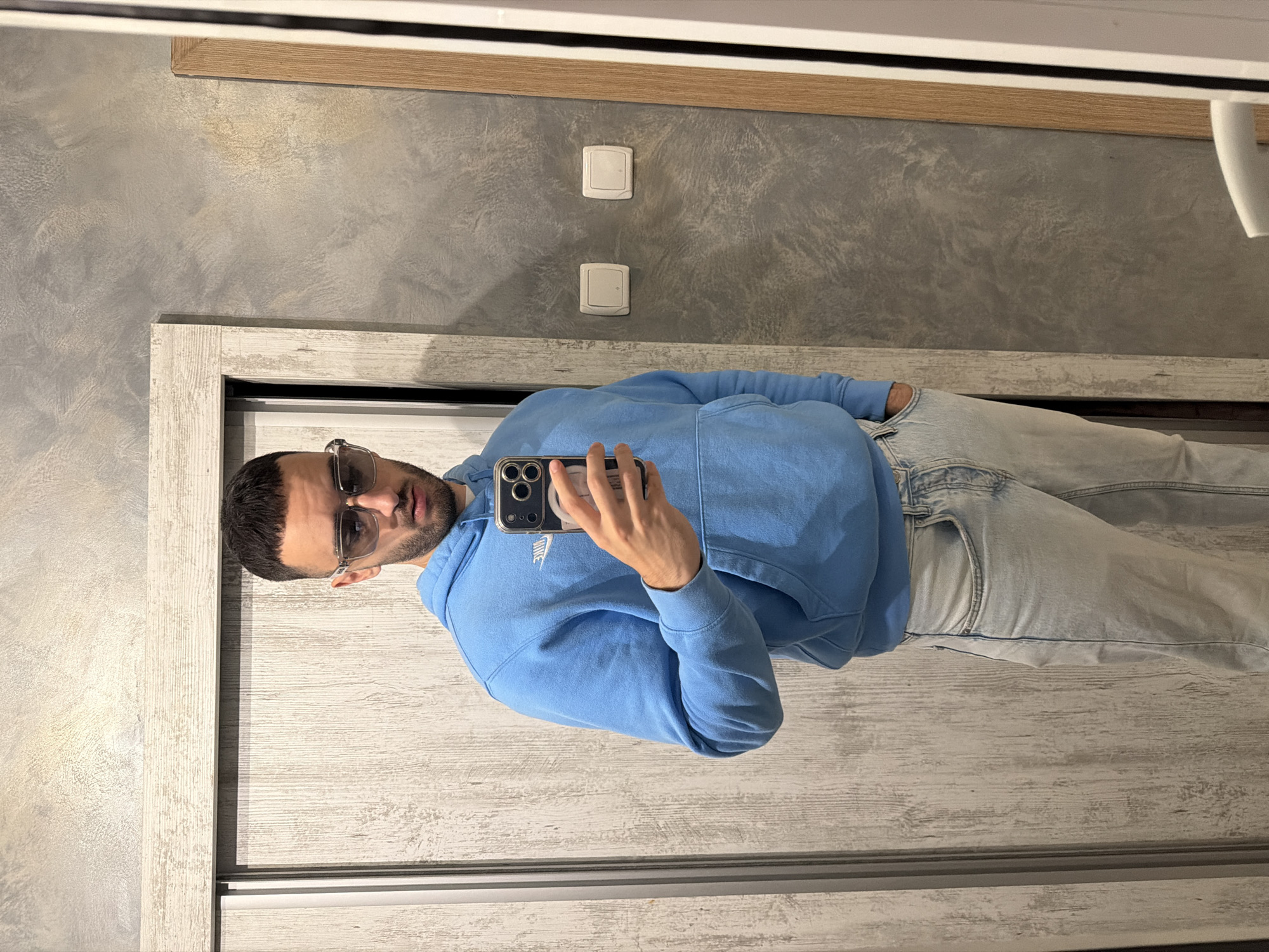 Man Takes Indoor Selfie in Plovdiv, Bulgaria