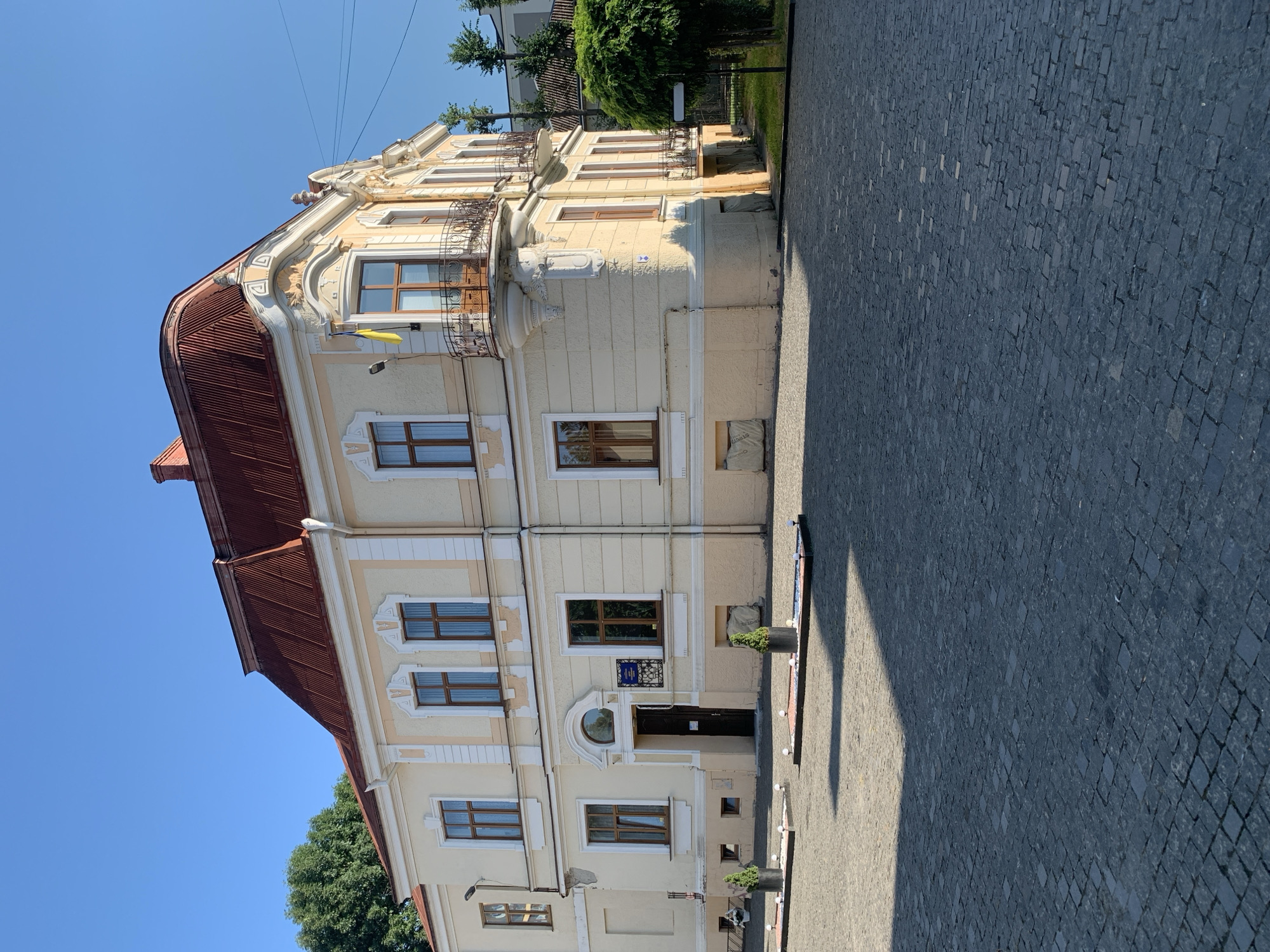 Sunny morning walk through Kolomyia's historic center