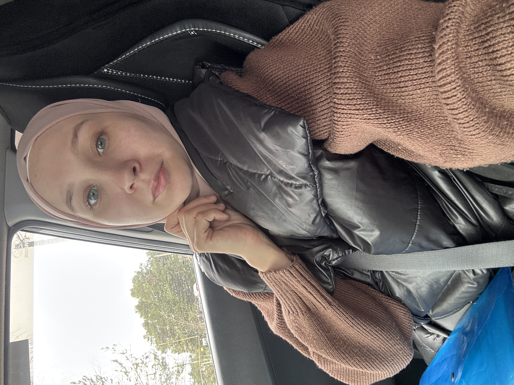 Woman documents car journey through mirrors in Chaikovsky, Russia