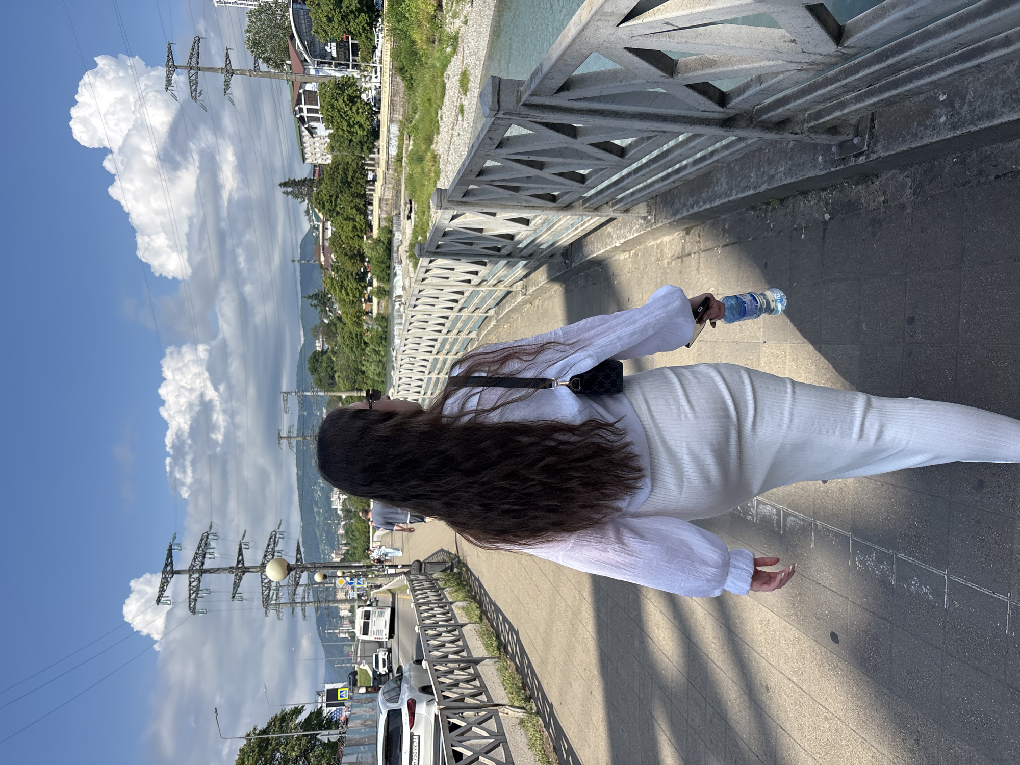 Sunny afternoon along Sochi and Adler's streets and riverfront