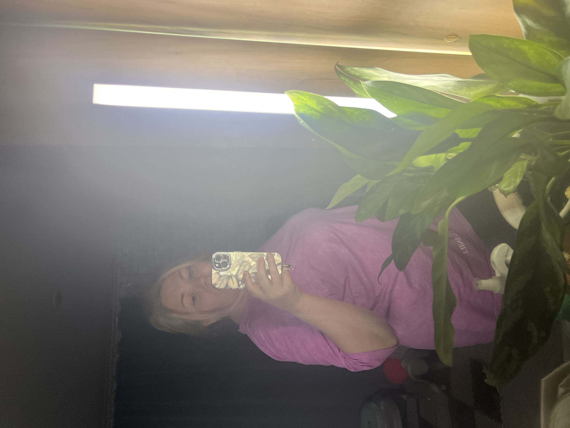 Women take mirror selfies in Vesyoloye, Russia