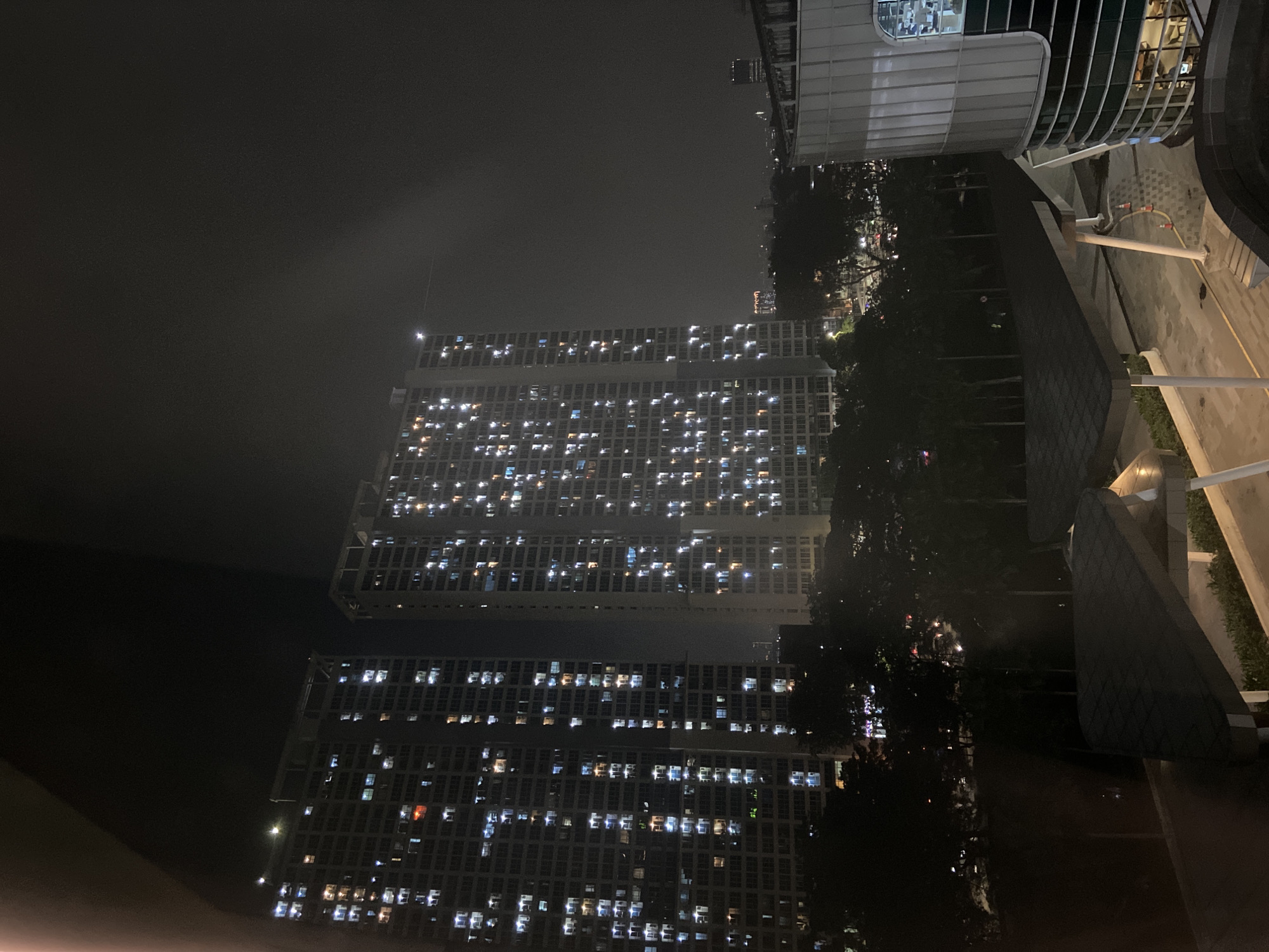 Night scenes captured across North Jakarta urban district