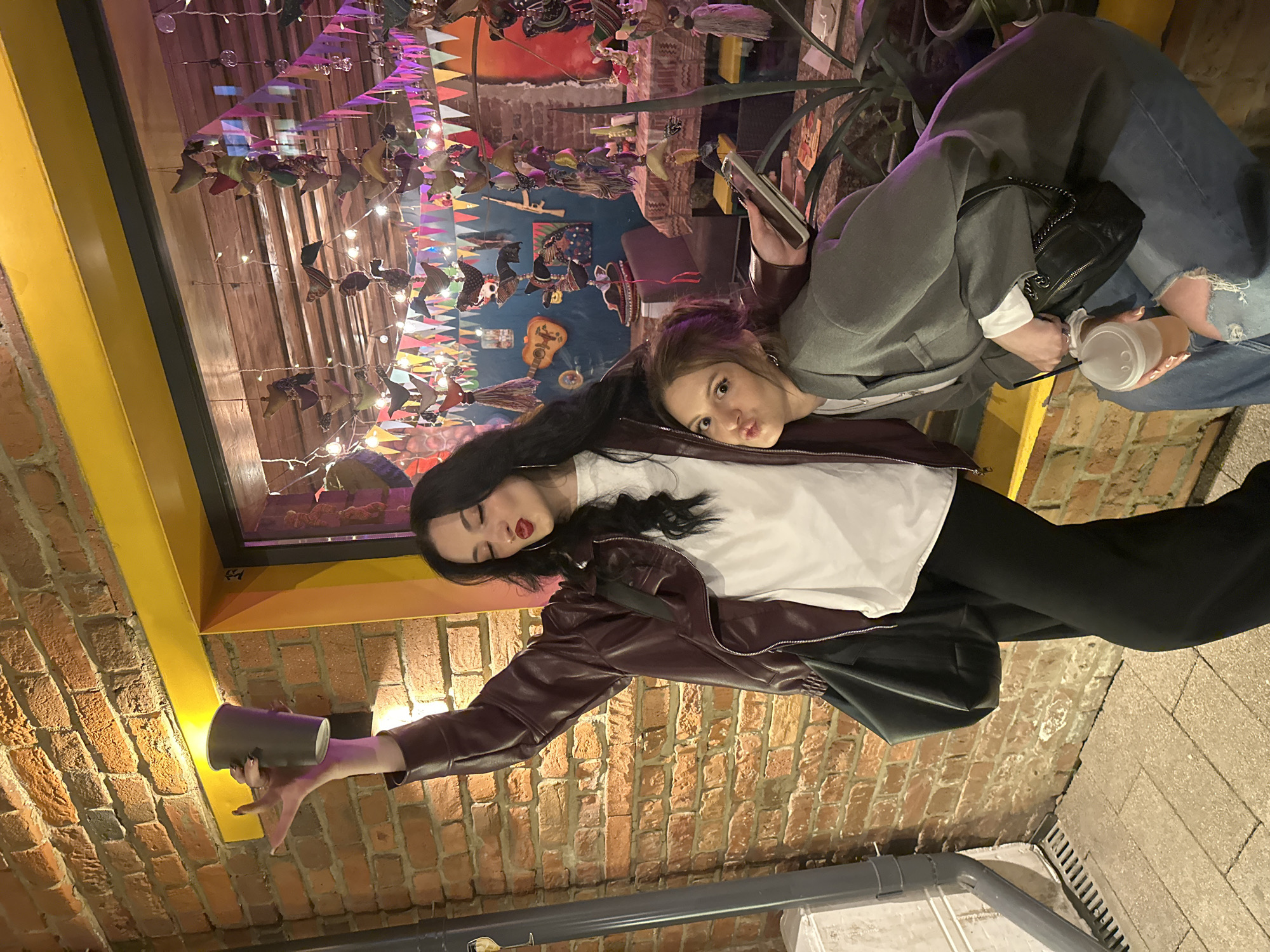 Young people gather for drinks at Krasnoyarsk cafe