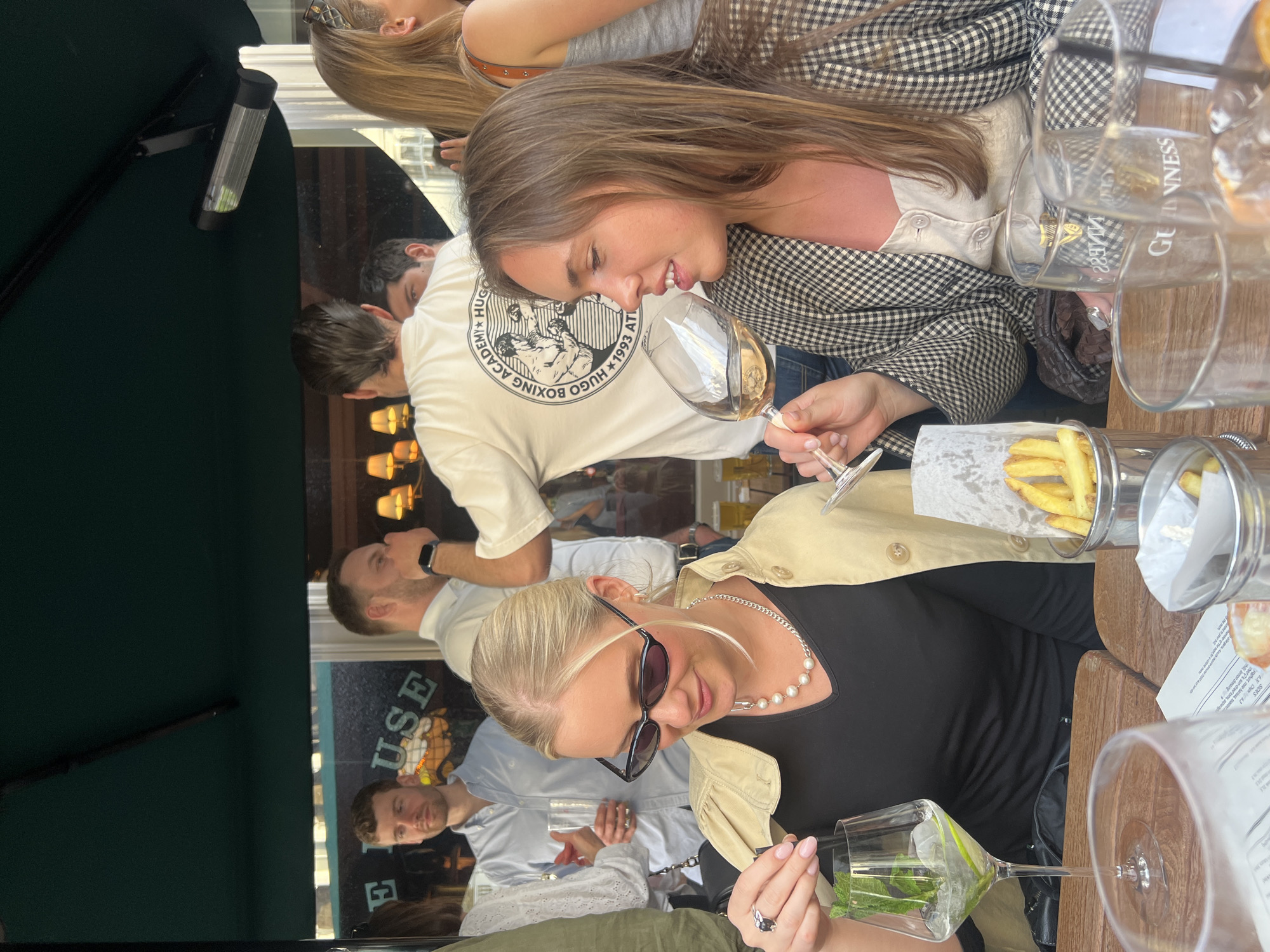 Londoners gather for outdoor drinks at Anglesea Arms pub