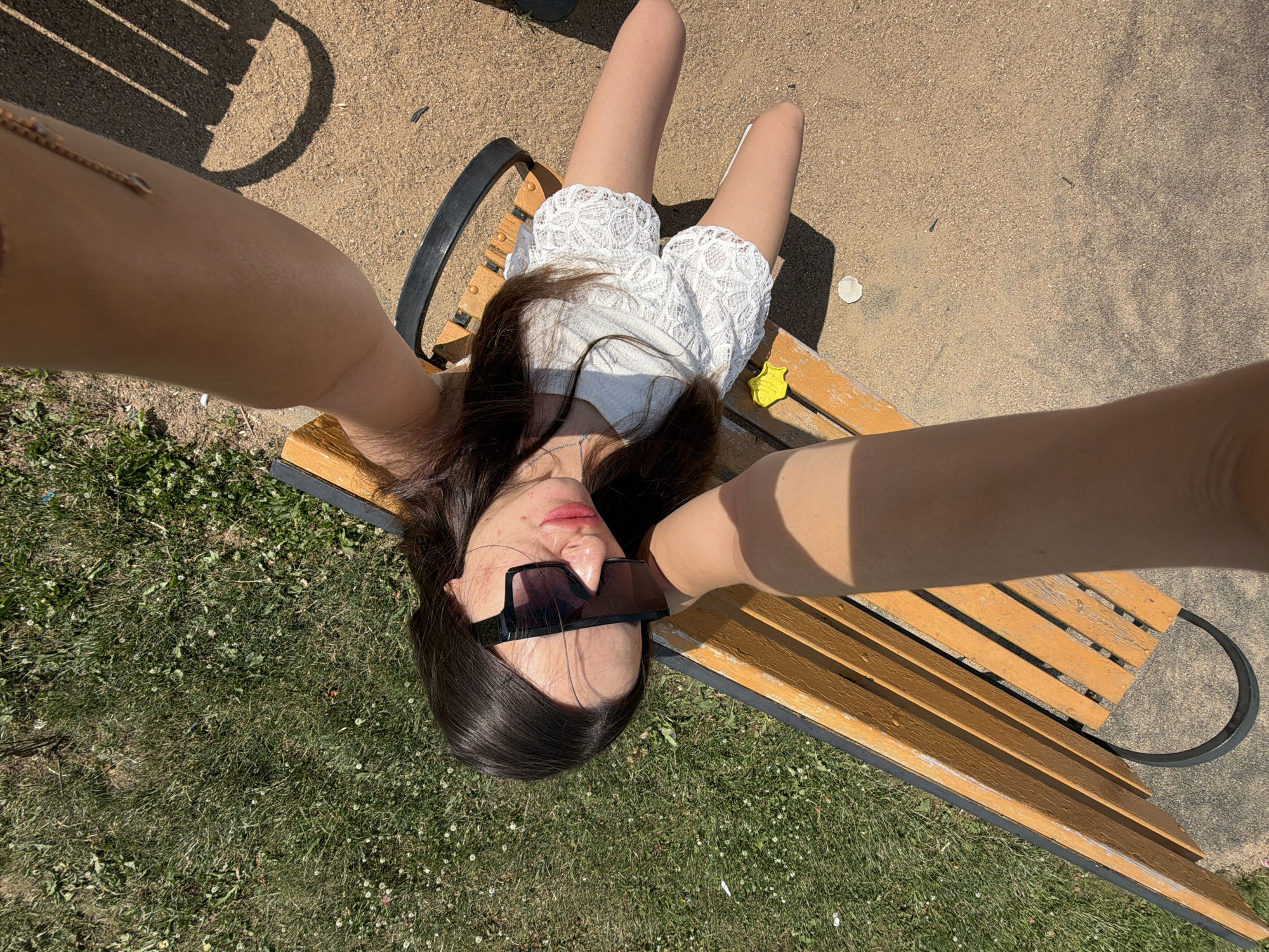 Sunny summer morning selfies around an Odintsovo neighborhood
