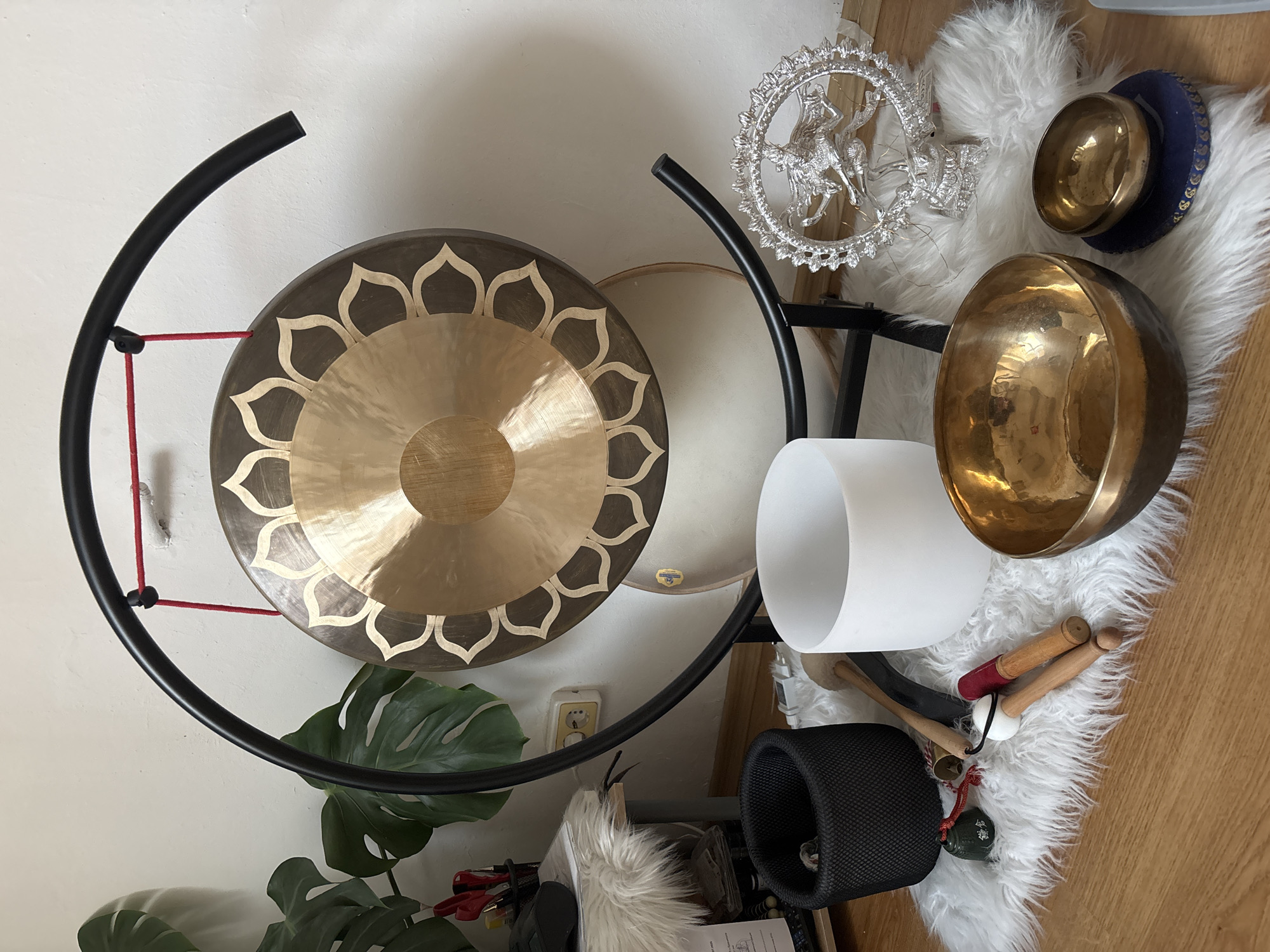 Sound healing instruments documented in 12-minute session