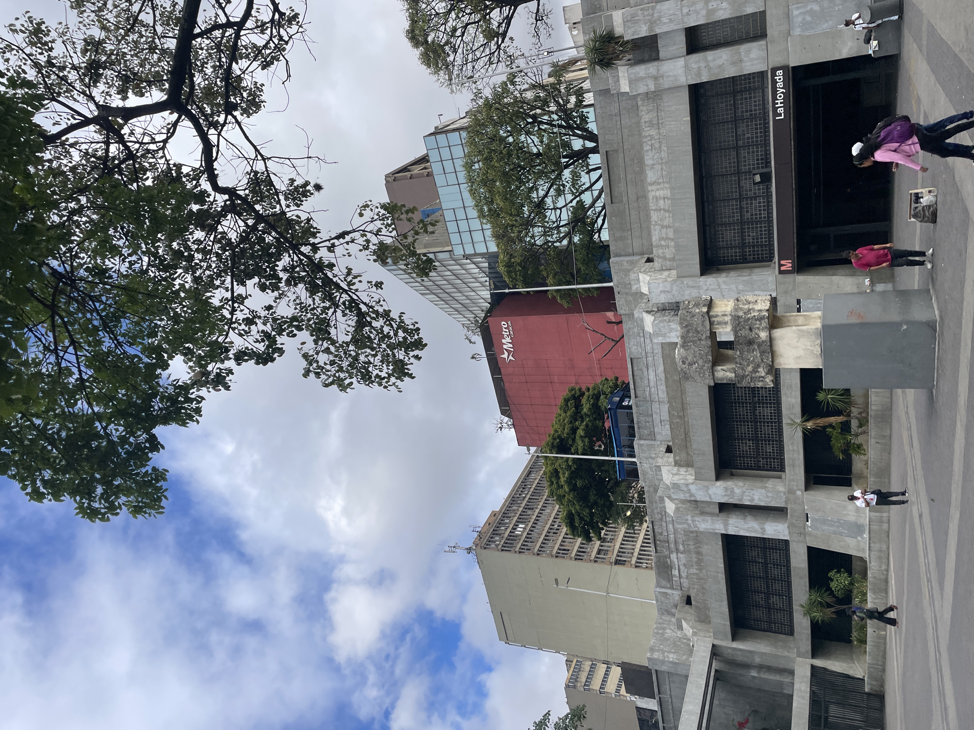 Caracas Metro station and church captured in afternoon photographs