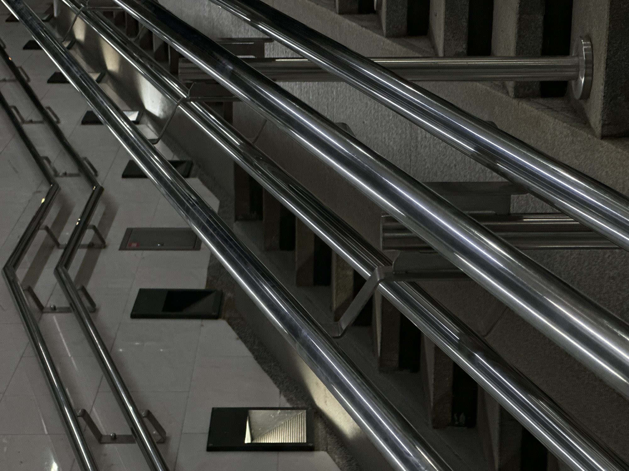 Evening transit documentation at Moscow Metro station captured