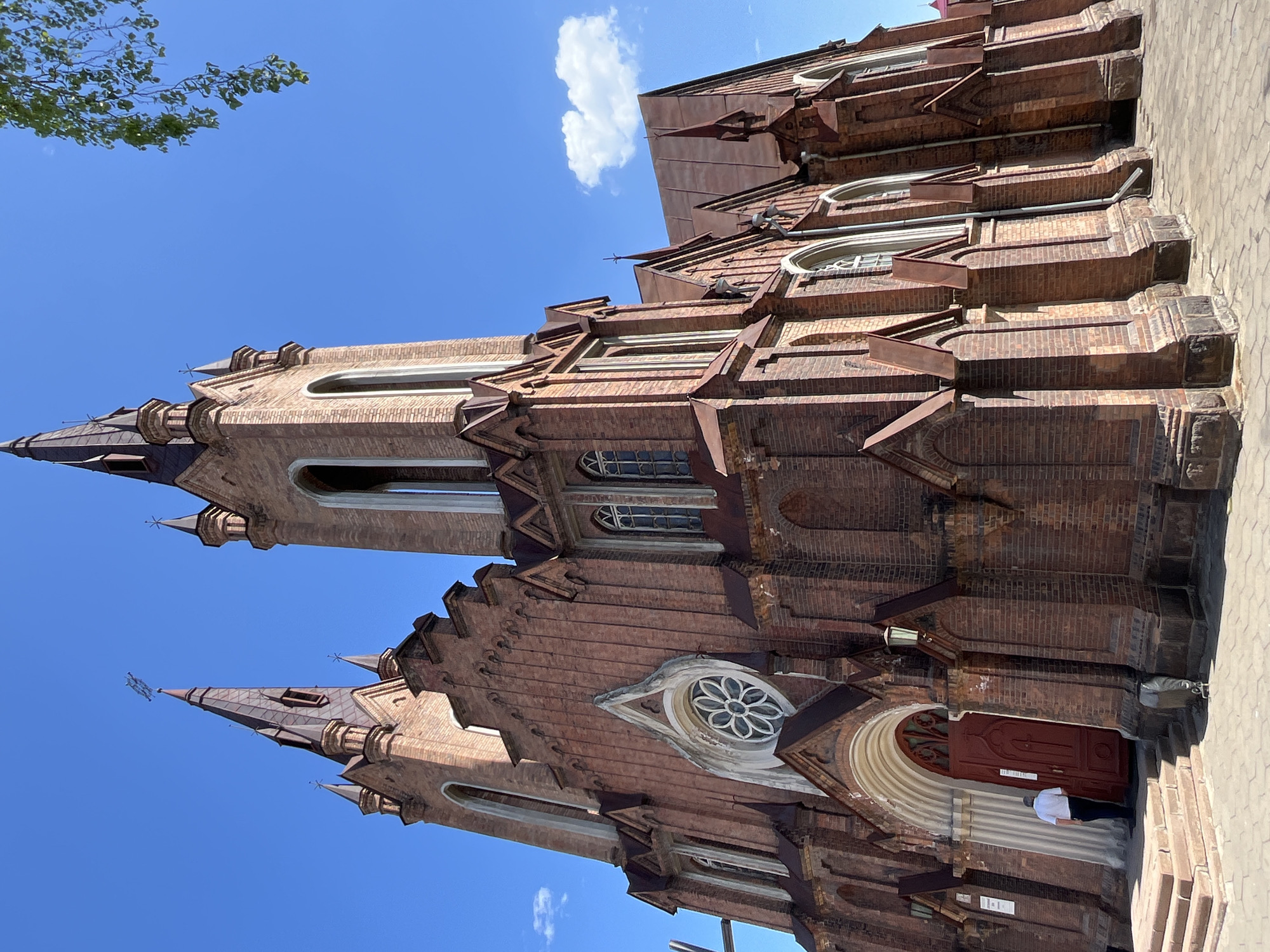 Witness documents Catholic church architecture in Krasnoyarsk, Russia