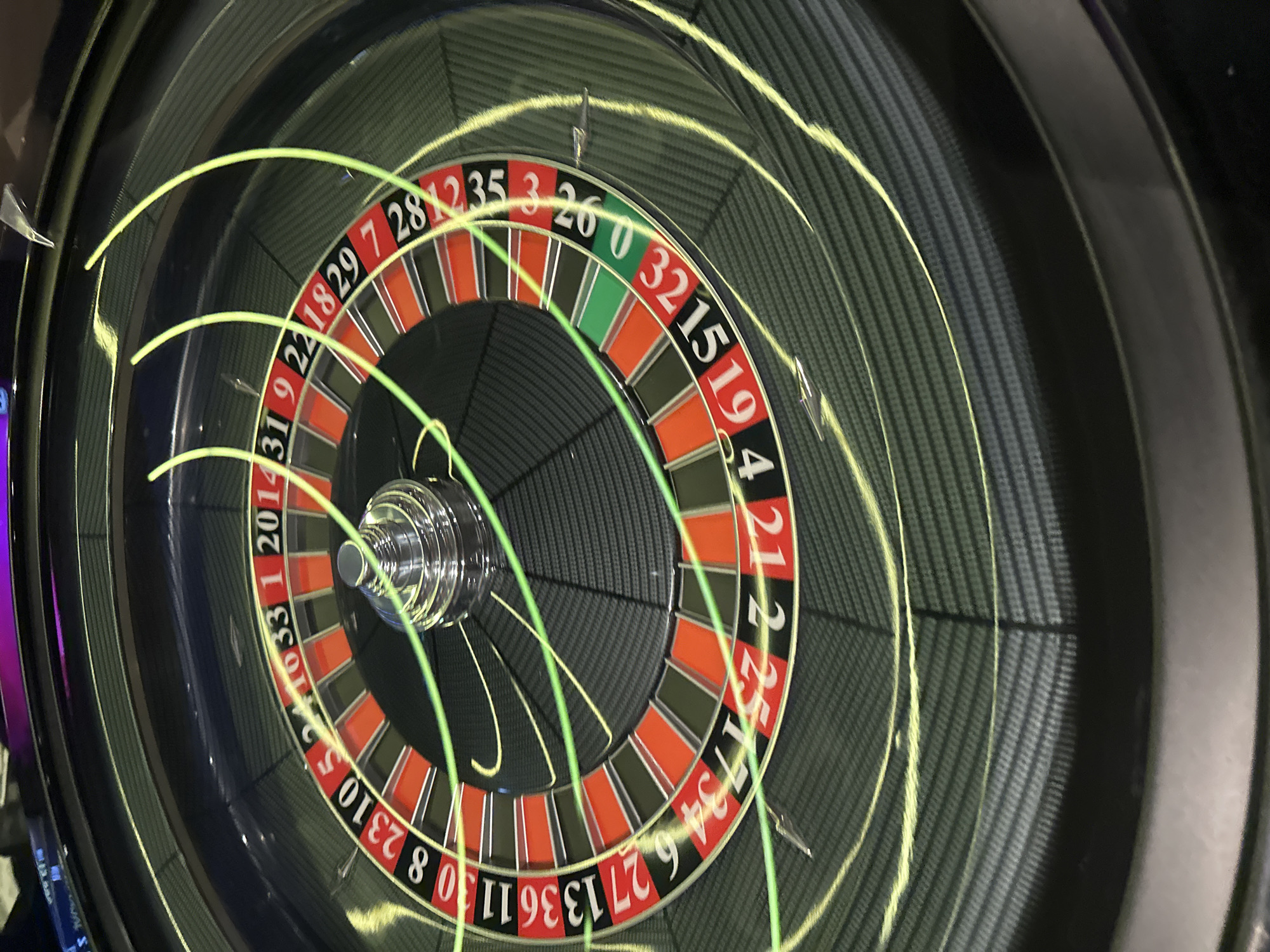 Roulette wheel spins at Hamburg gaming establishment