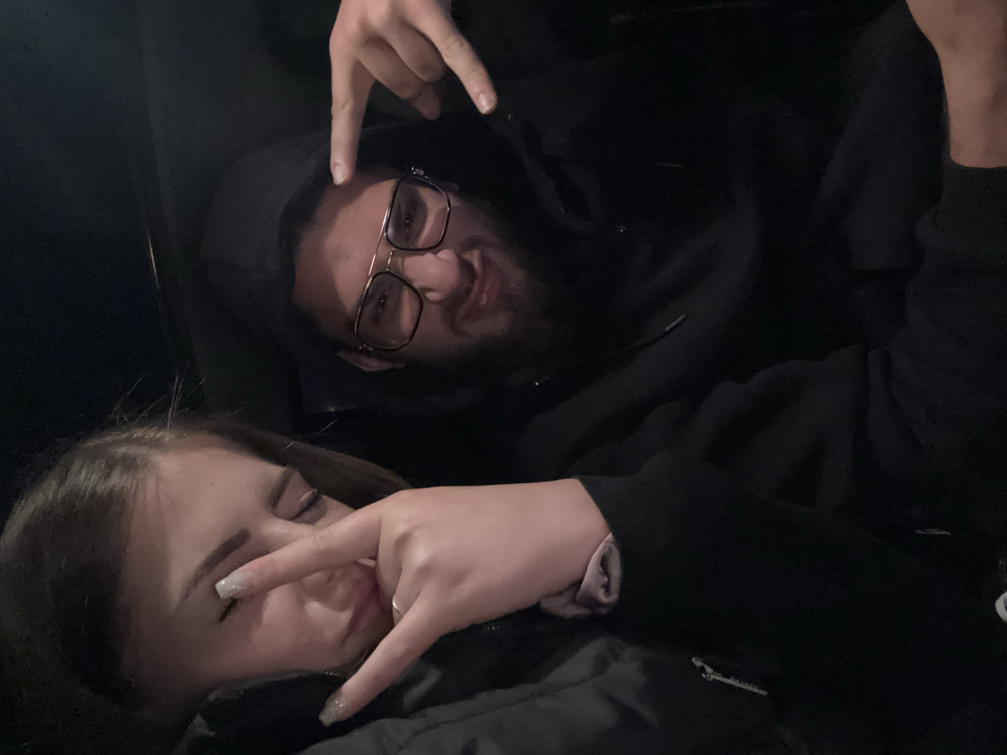 Couple Takes Evening Selfies in Car in Bulgaria