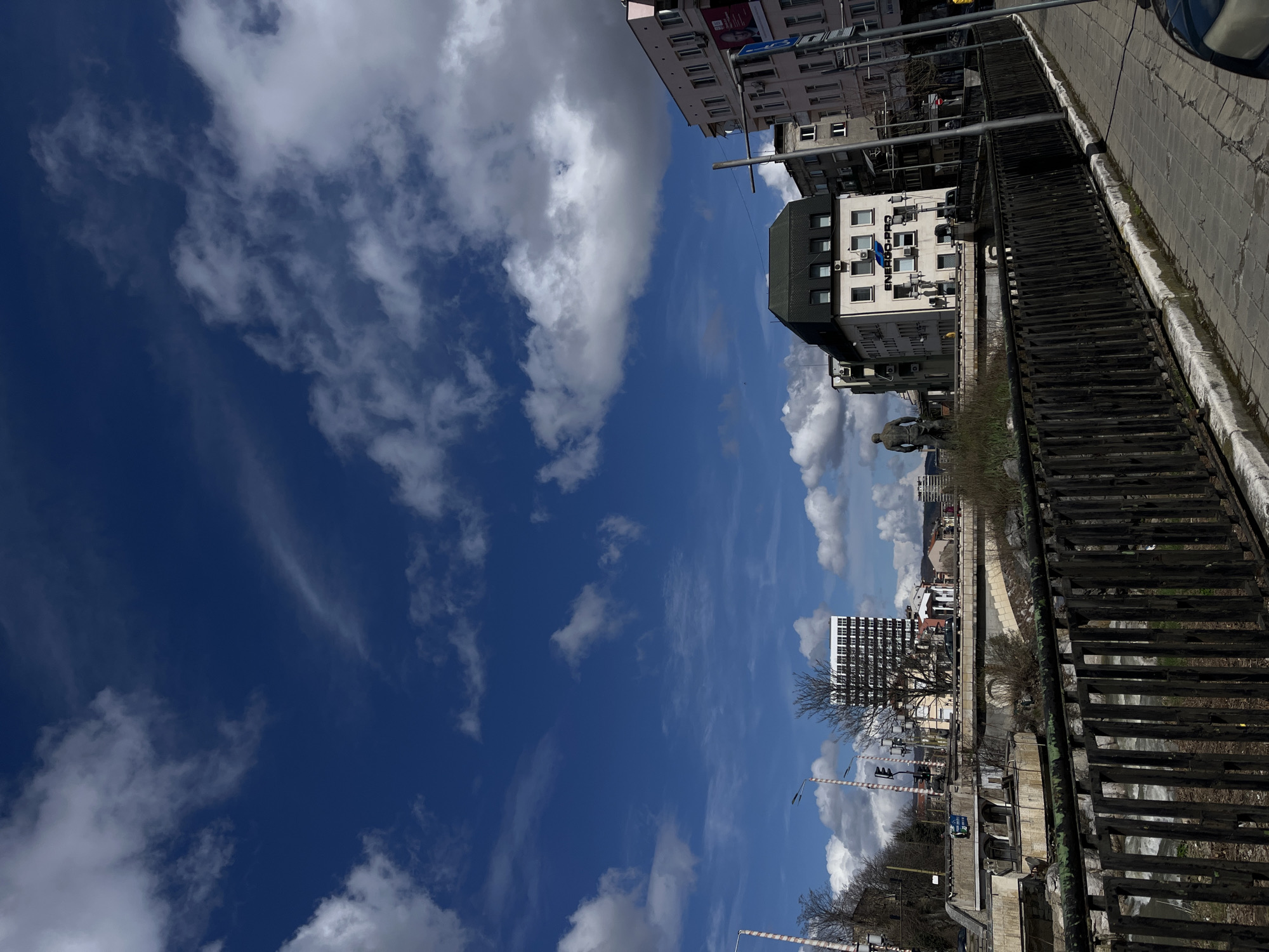 Daylight scenes documented across Gabrovo, Bulgaria streets and riverfront