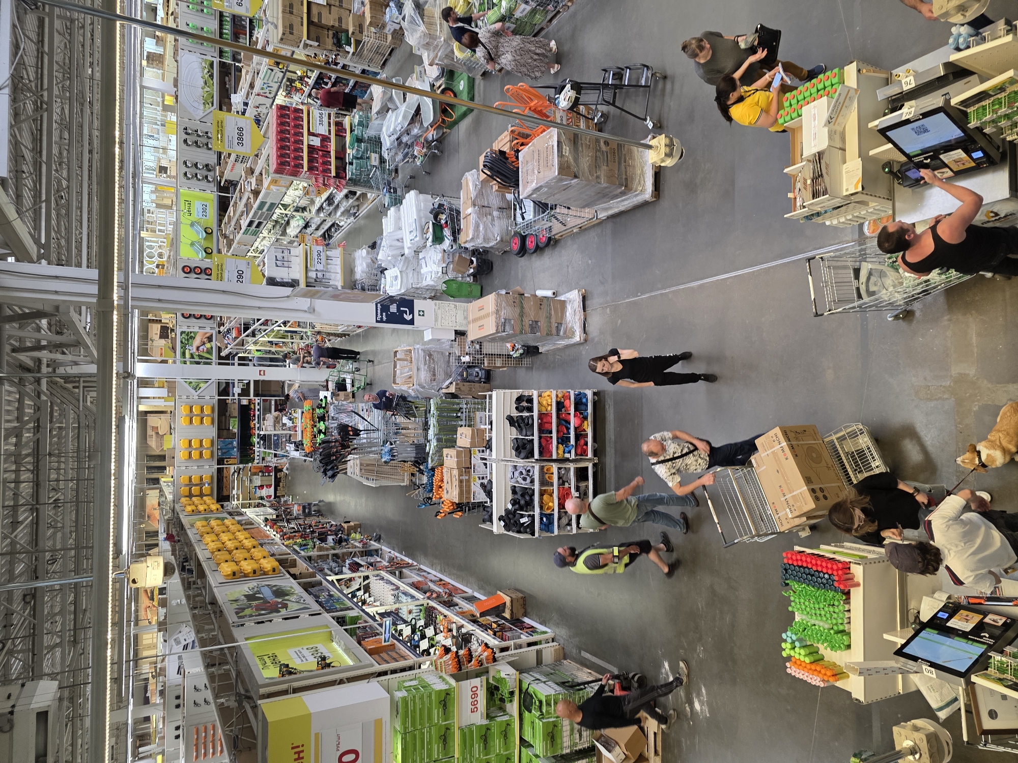 Ordinary retail moments documented at unspecified location