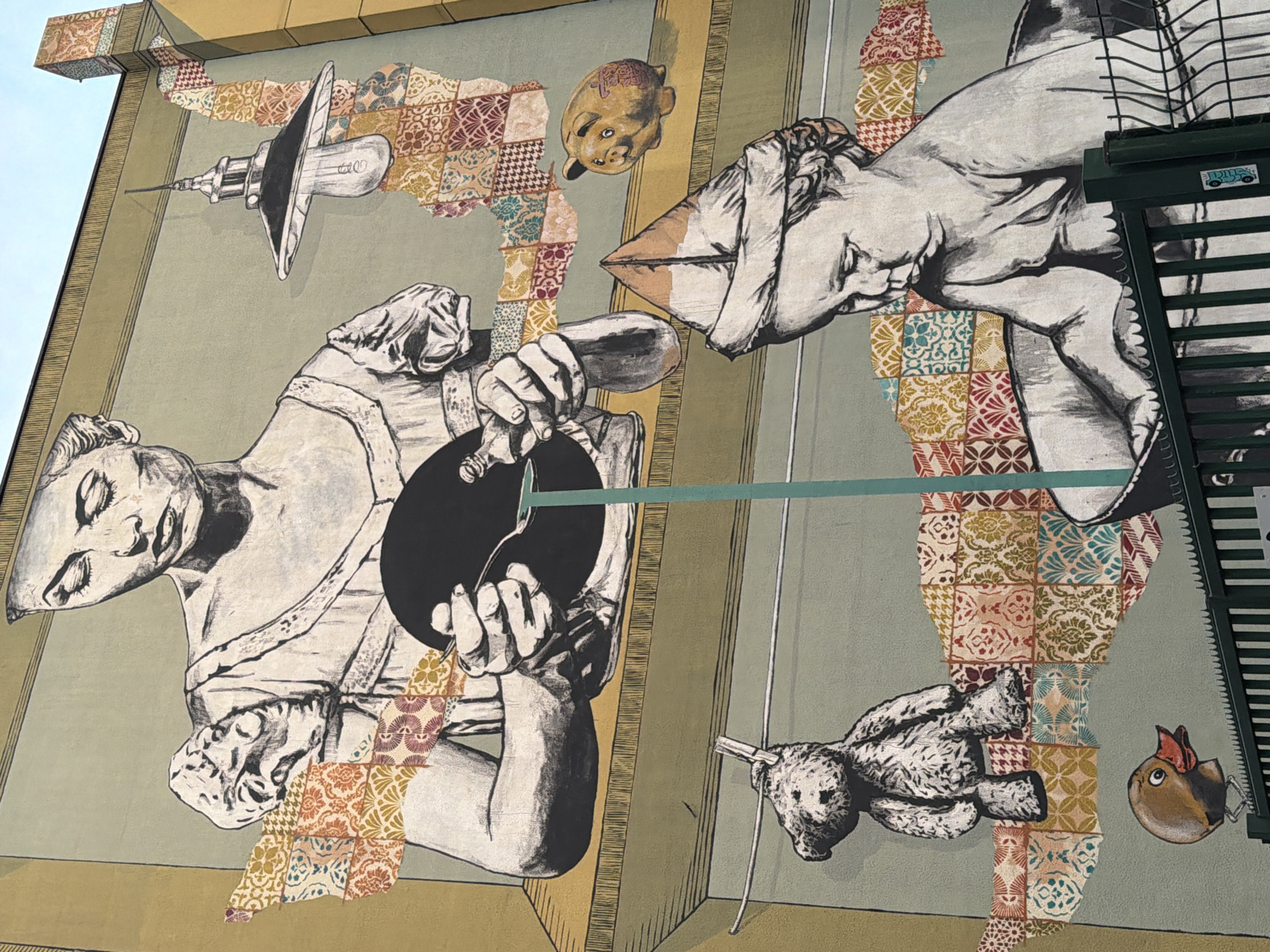 Urban art and architecture documented in Aubervilliers evening
