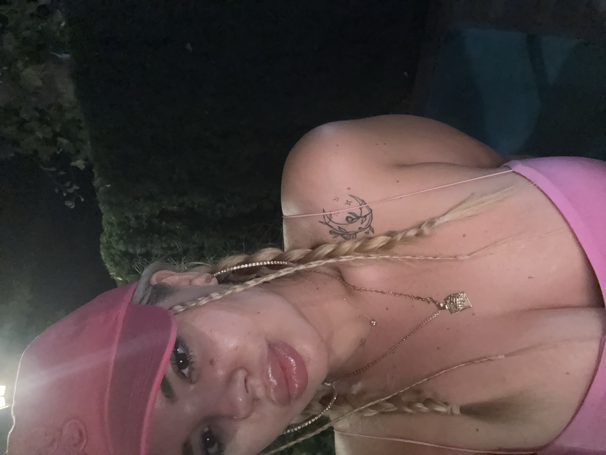 Night selfie session in Rakovski, shared to Instagram