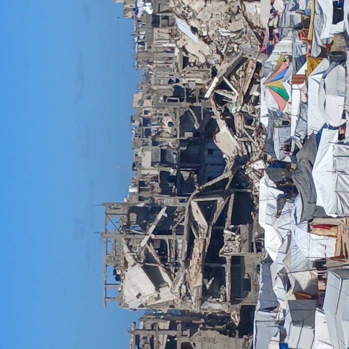 Gaza destruction and displacement camps documented by witnesses