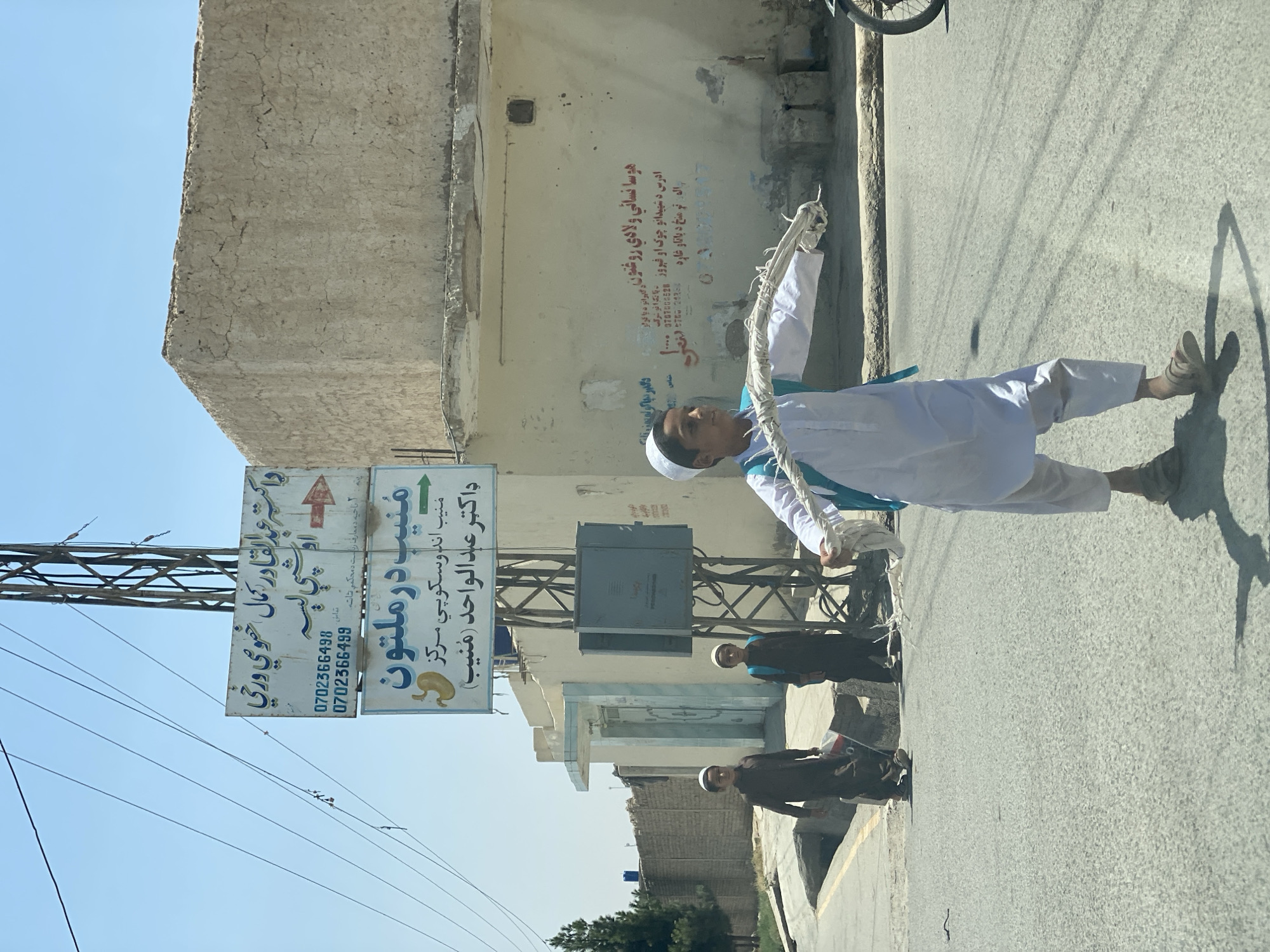 Street scene in Kandahar on sunny June morning
