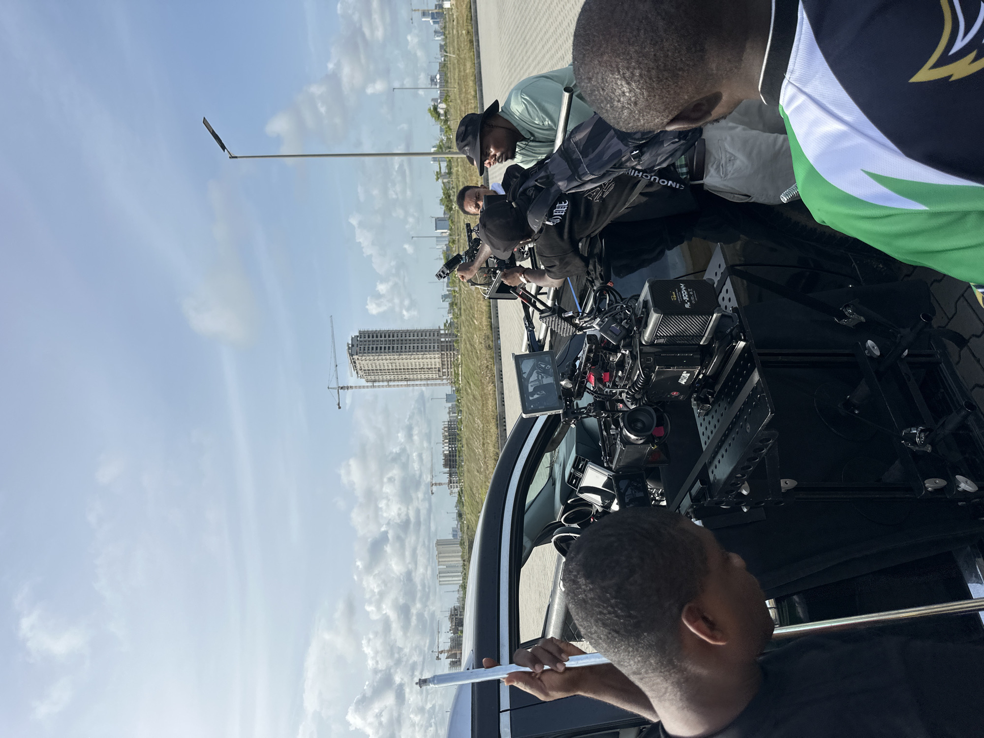 Film crew spotted with camera-equipped vehicle in Lagos