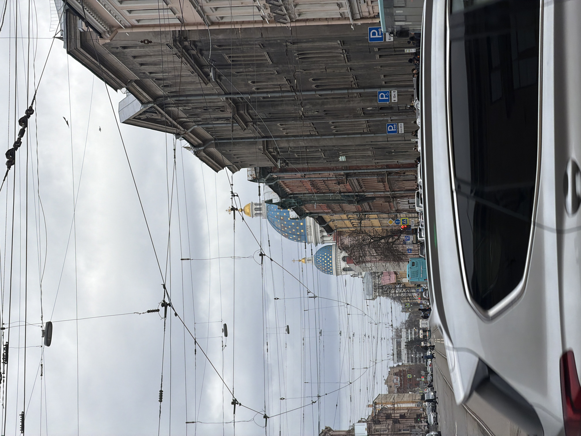 Street scene documented in Saint Petersburg showing vehicle and architecture