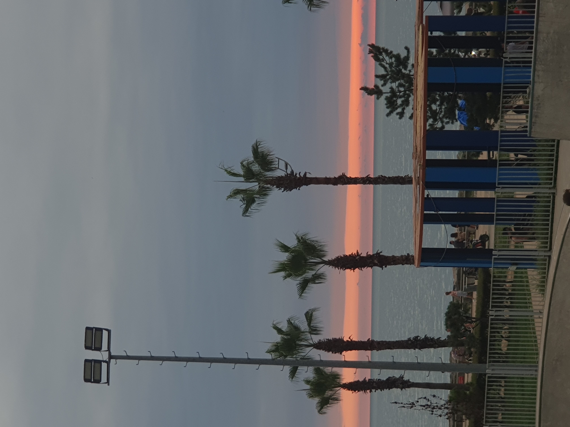 Batumi Boulevard at dusk: coastline, towers, and park details