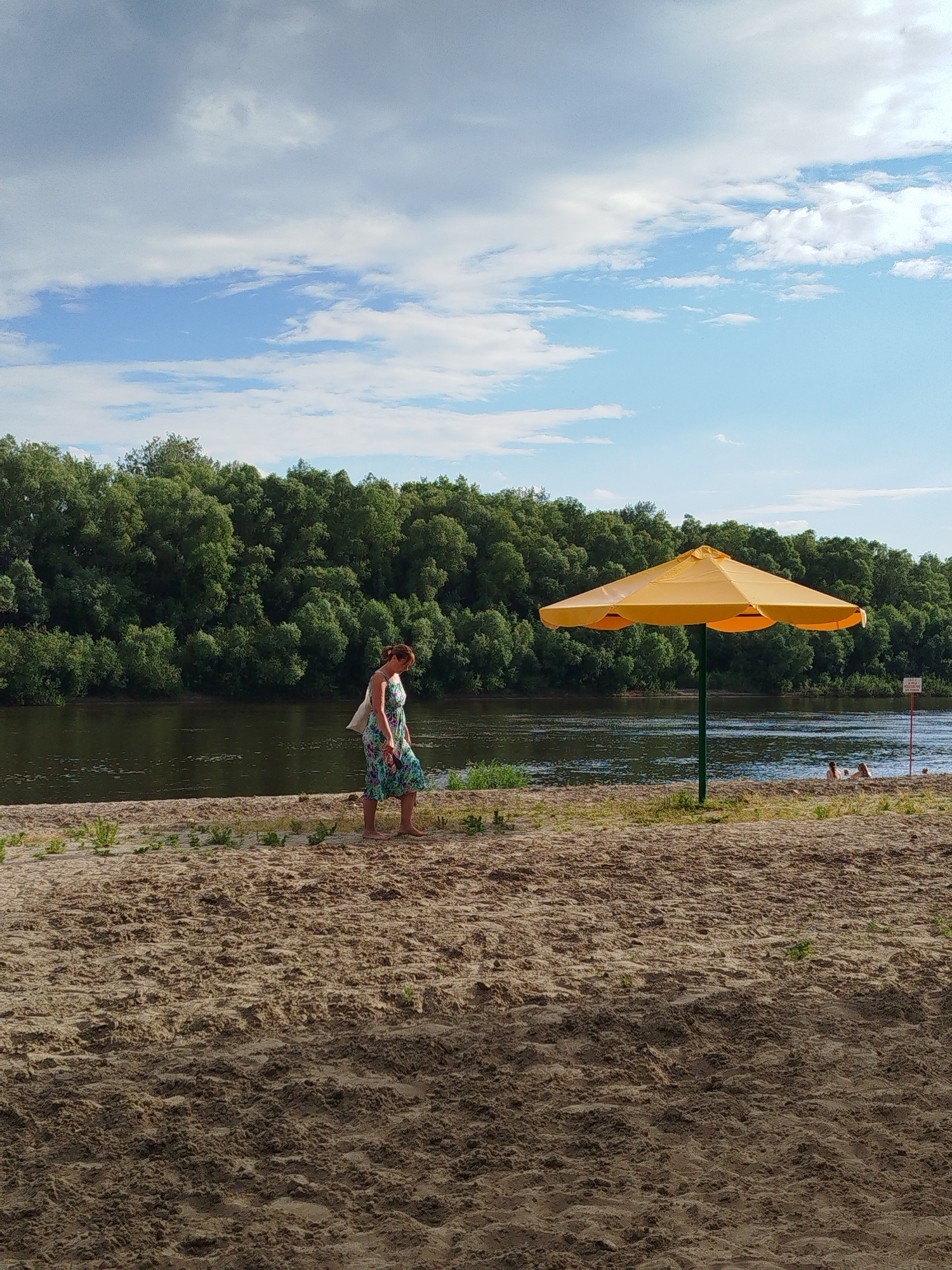 Summer day on the Desna riverbank in Chernihiv
