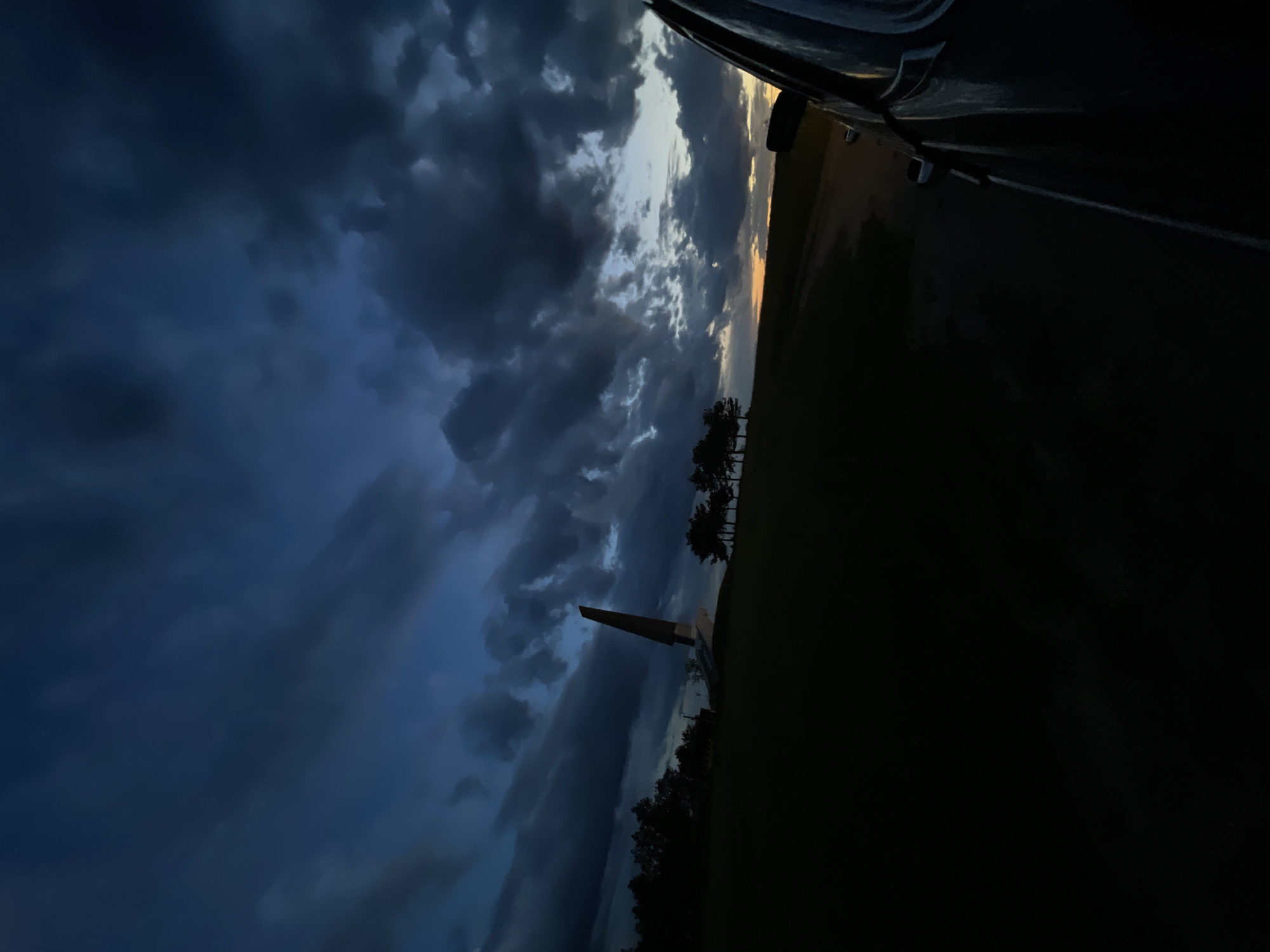 Dramatic sunset observed at Bender Fortress Memorial, Moldova