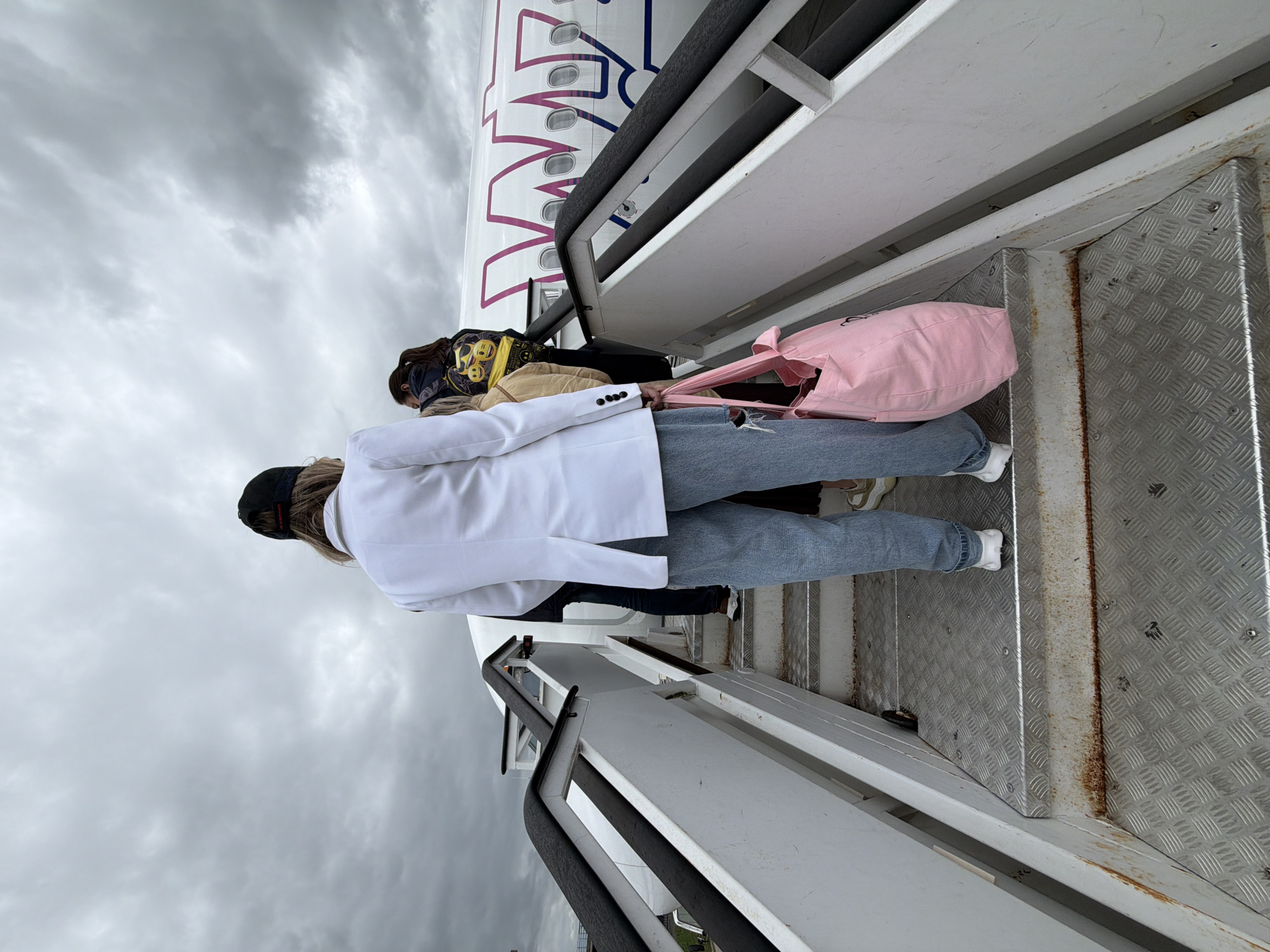 Wizz Air passengers board flight at Beauvais-Tillé Airport