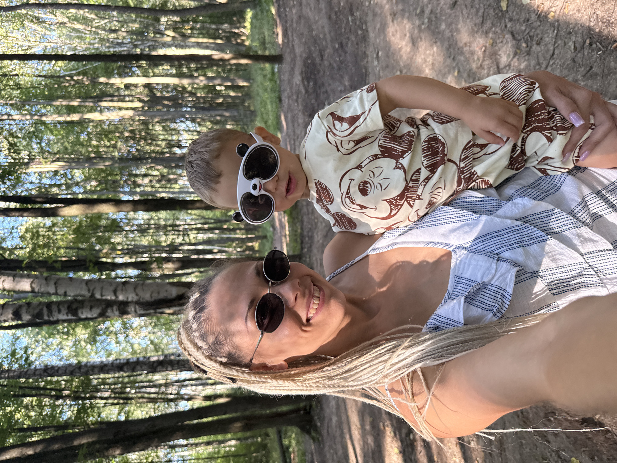 Afternoon forest outing near Dumino, Russia with pastry snacks