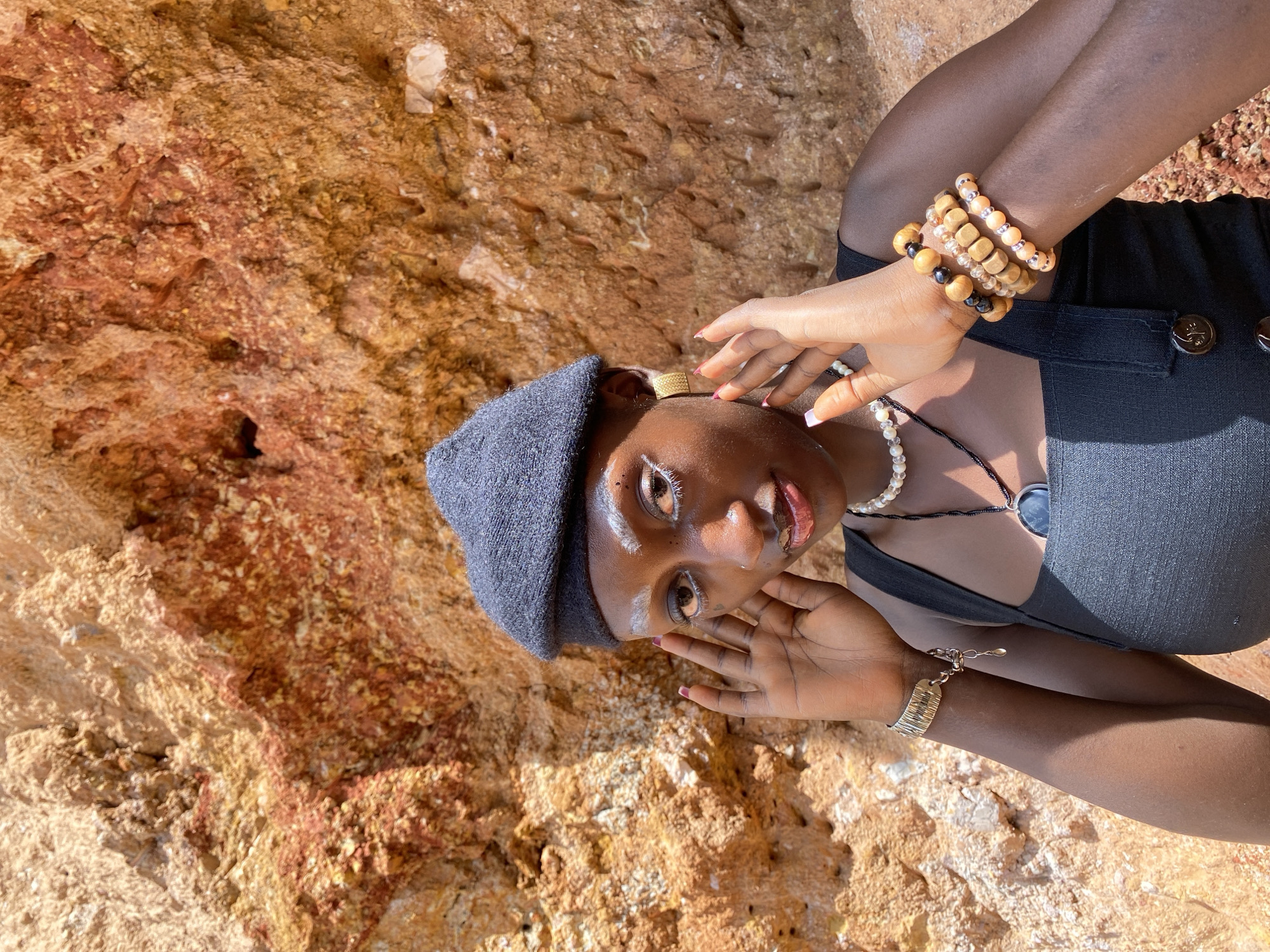 Editorial shoot in Barakin Sabawa's rocky terrain, Nigeria