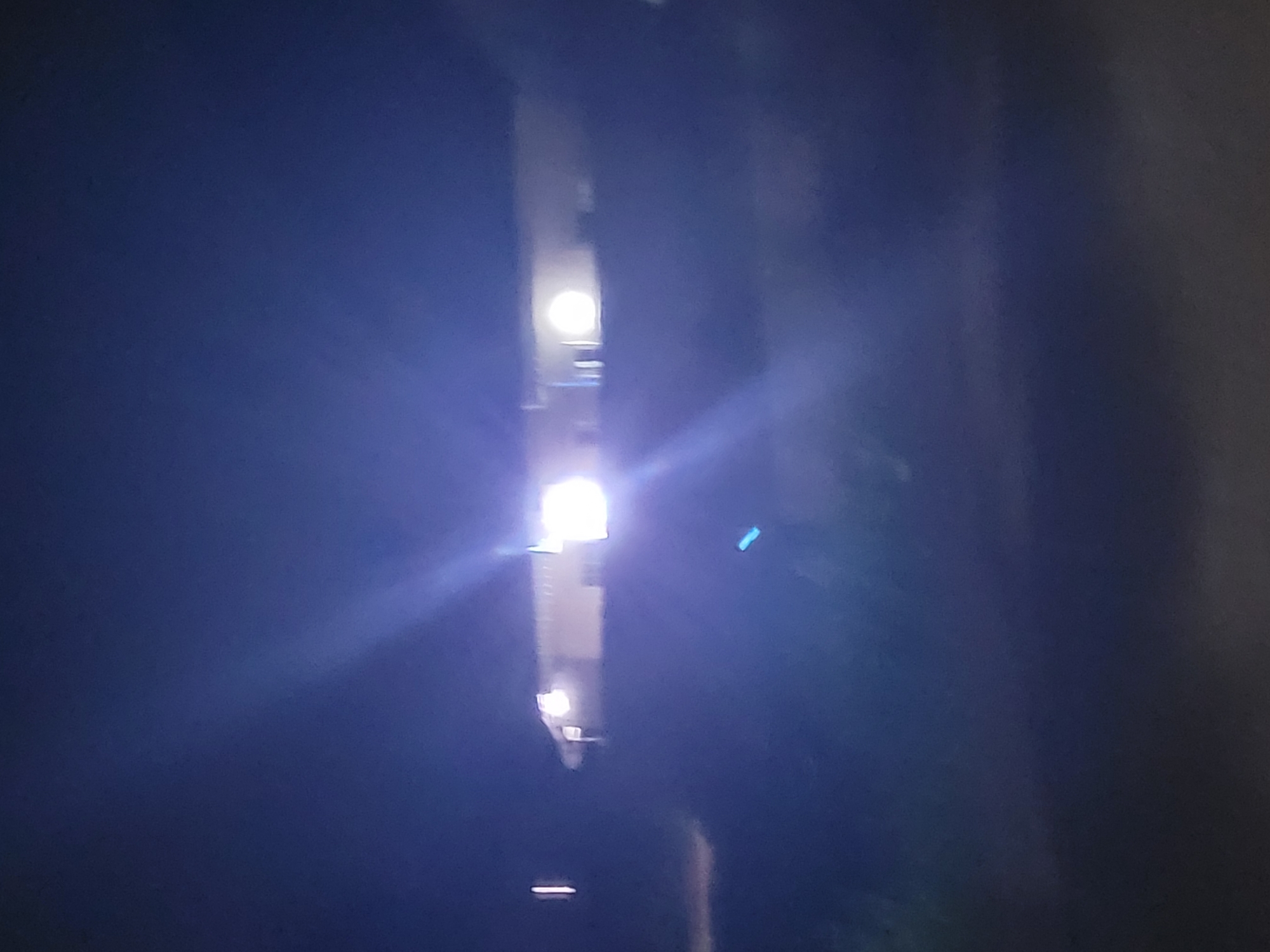 Evening scenes around illuminated buildings in Madalla, Nigeria