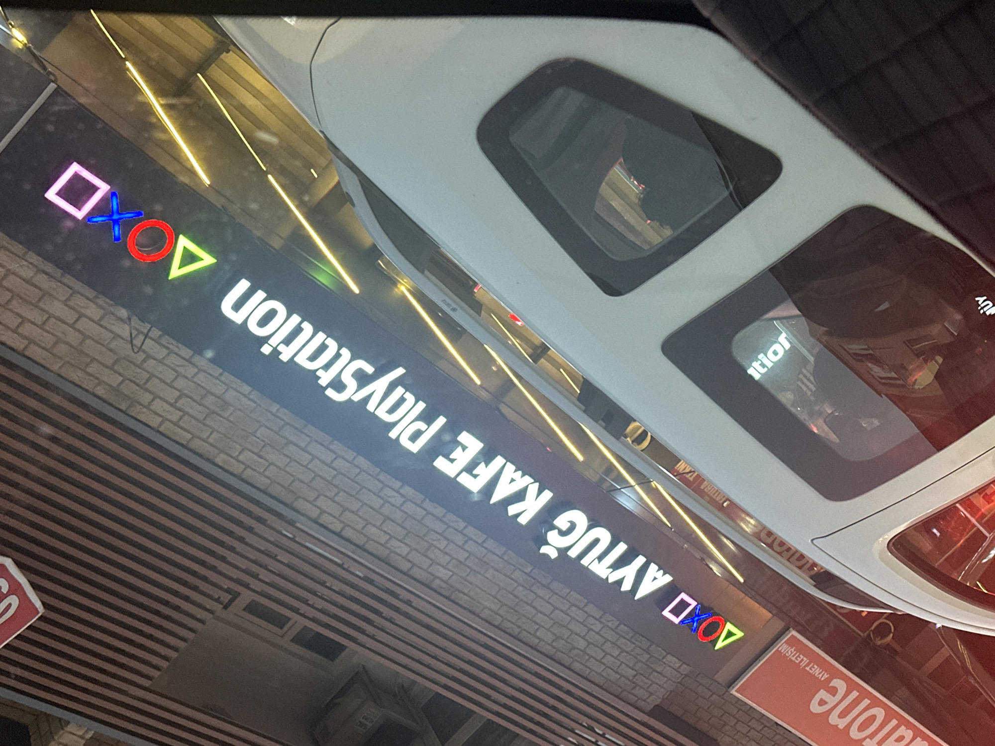 PlayStation café exterior spotted in Fethiye, Turkey