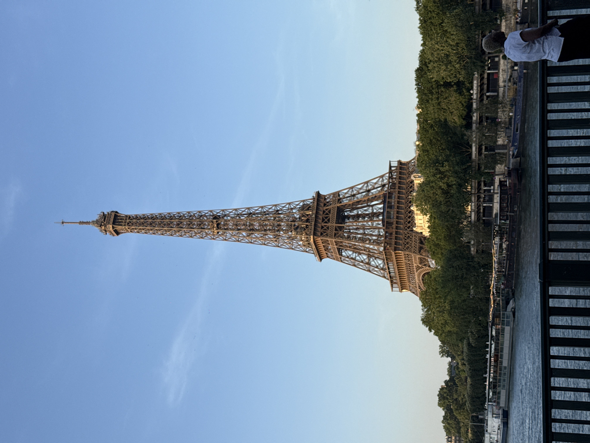 Selfies and tower shots along the Seine in Paris