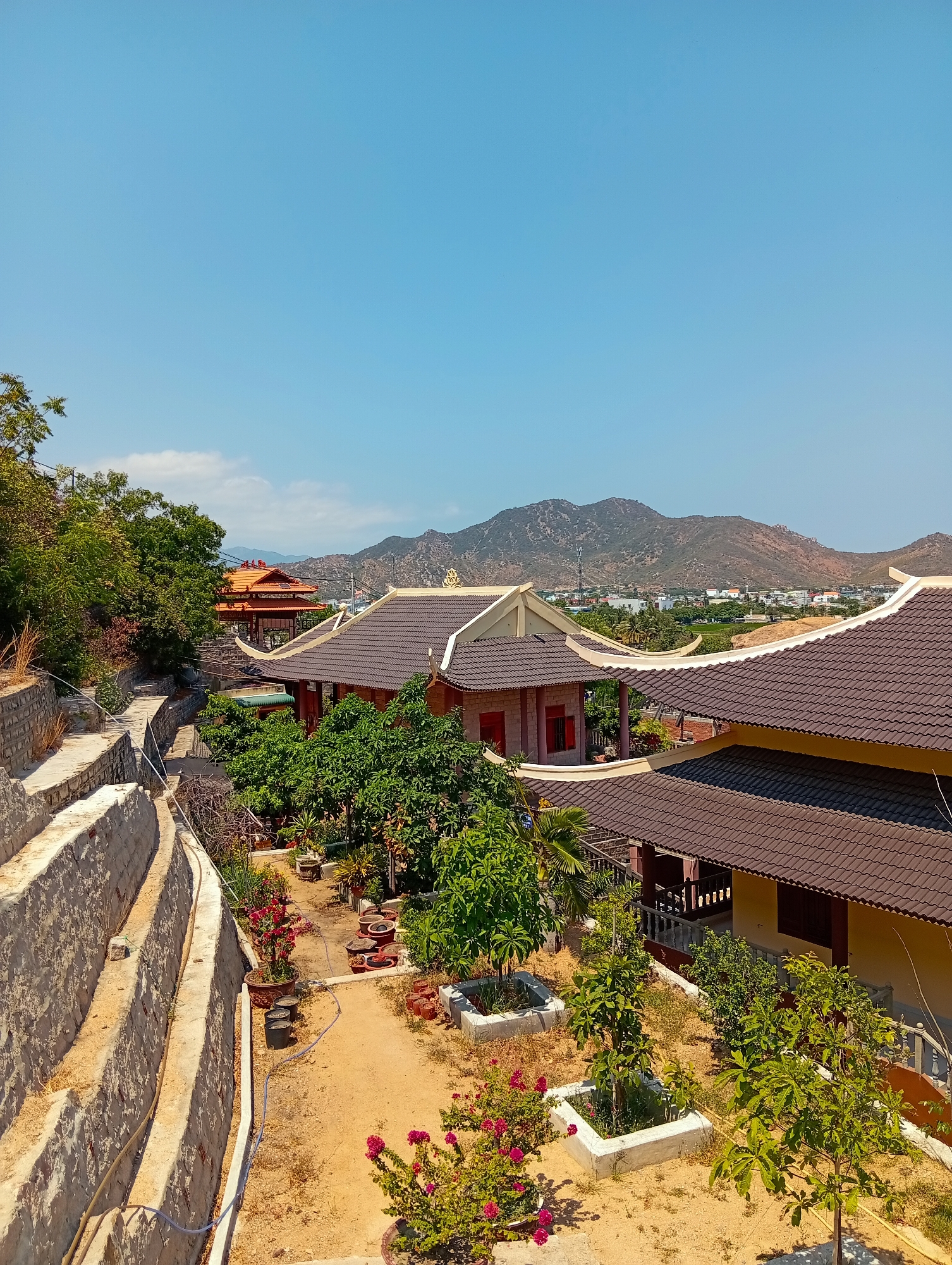 Temple complex and landscape documented in Khánh Hải, Vietnam