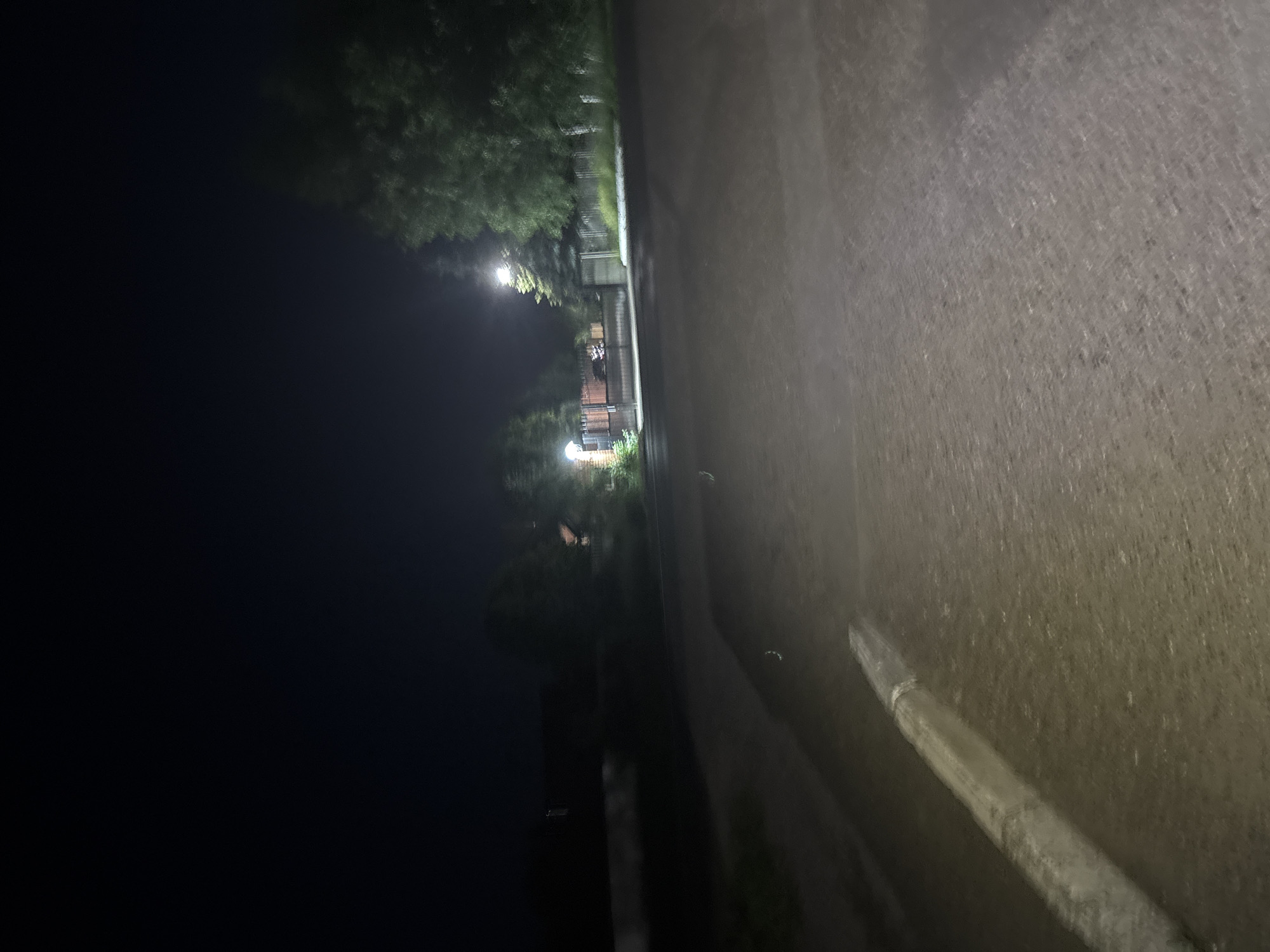 Nighttime walk documented through residential Orekhovka, Russia streets