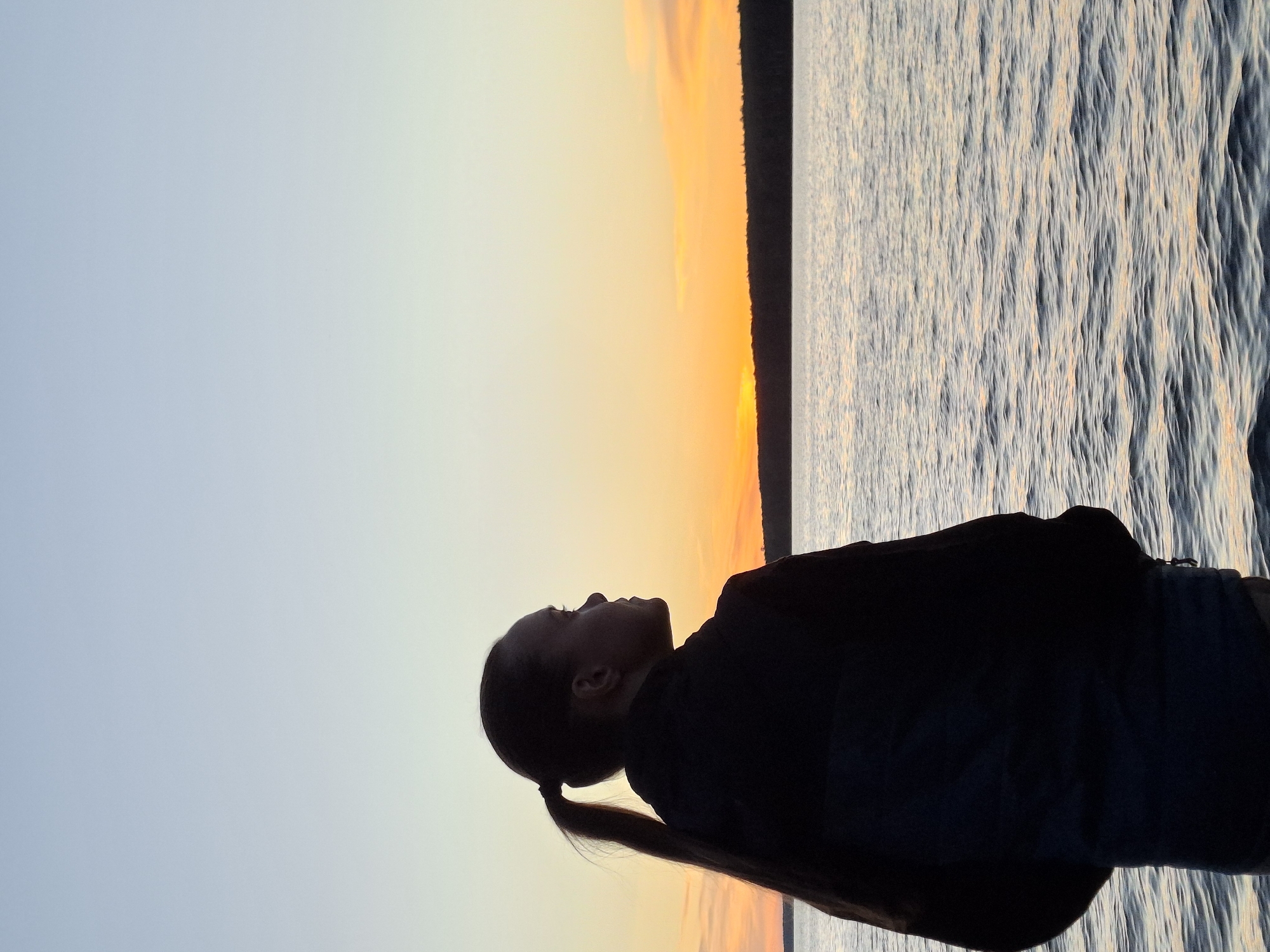 Sunset bike ride and riverside evening in Chaikovsky