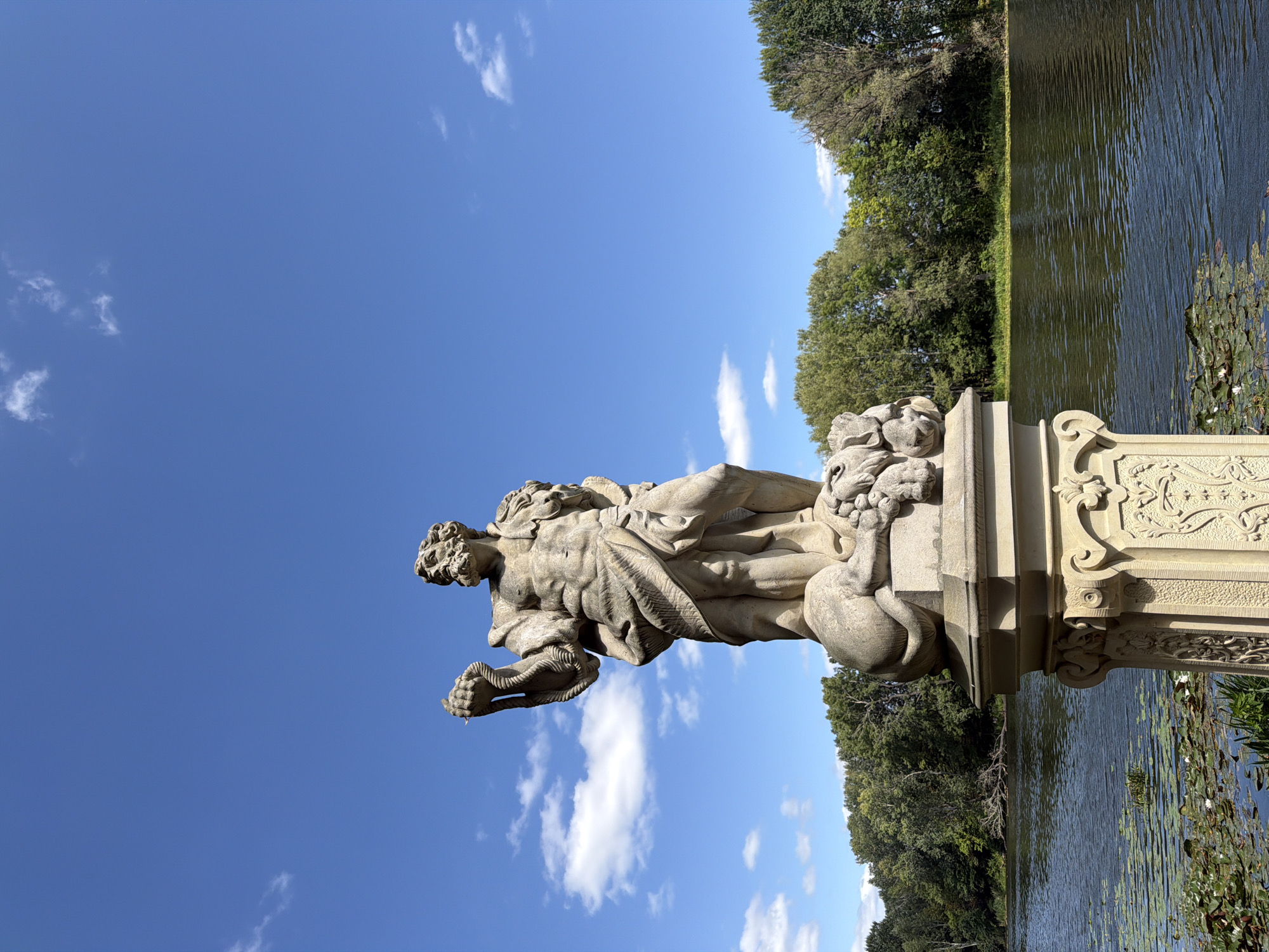 Warsaw's royal palaces and formal gardens on a summer morning