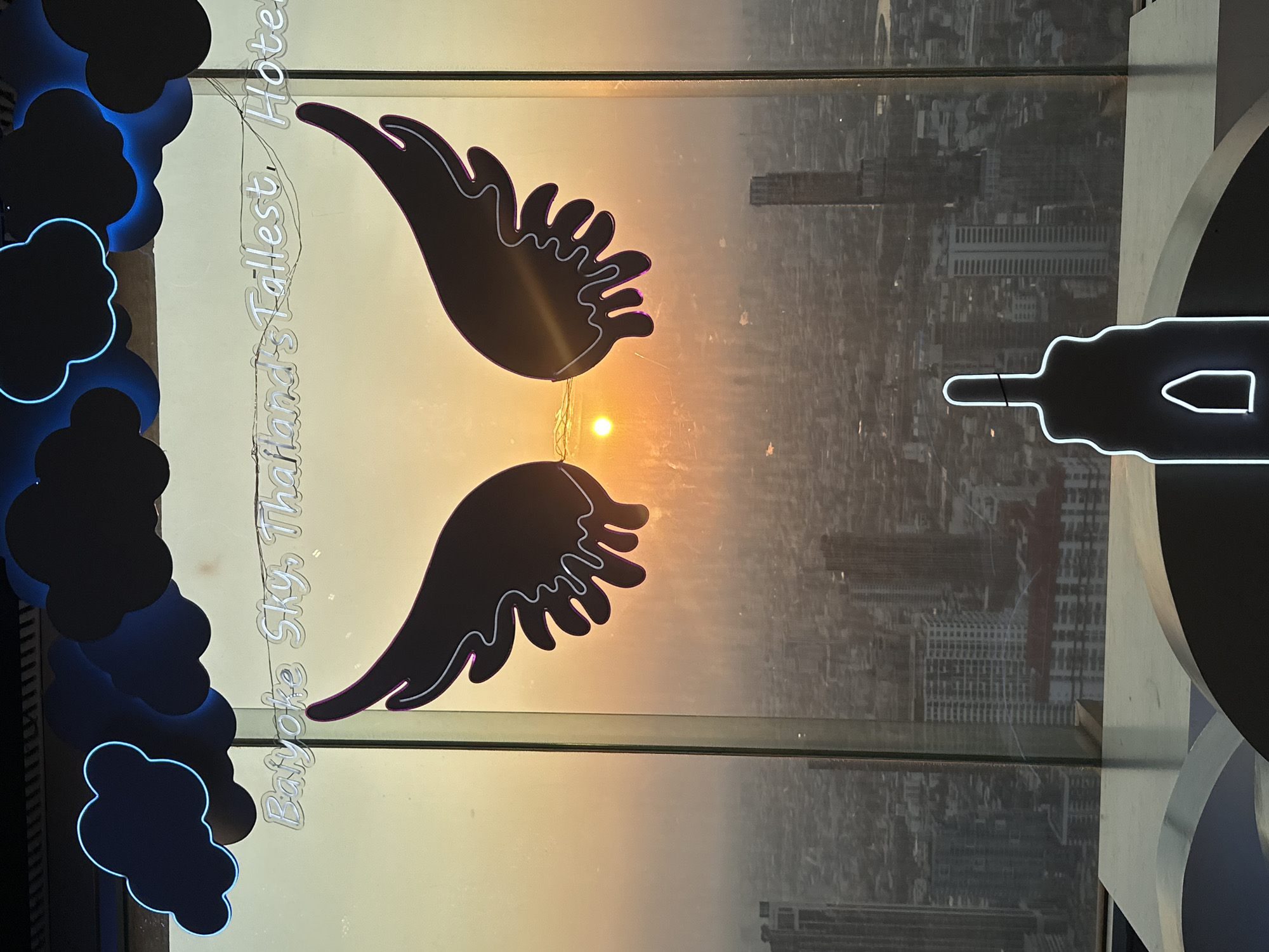 Sunset moments captured at Bangkok's tallest hotel observation deck