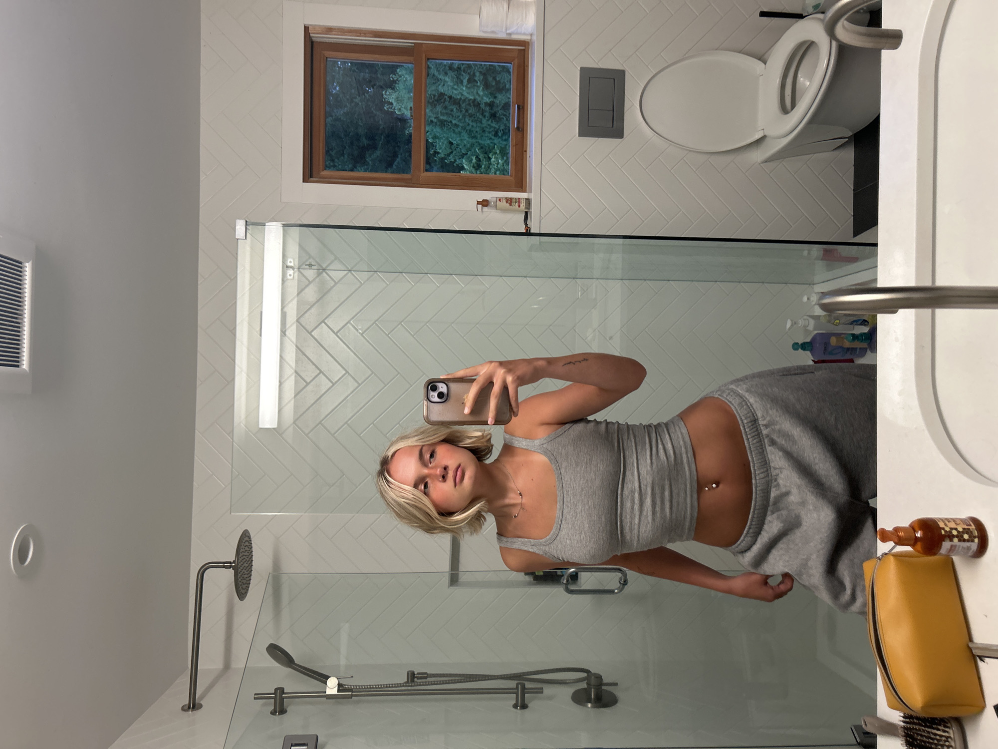 Casual mirror selfie in a Squamish bathroom.