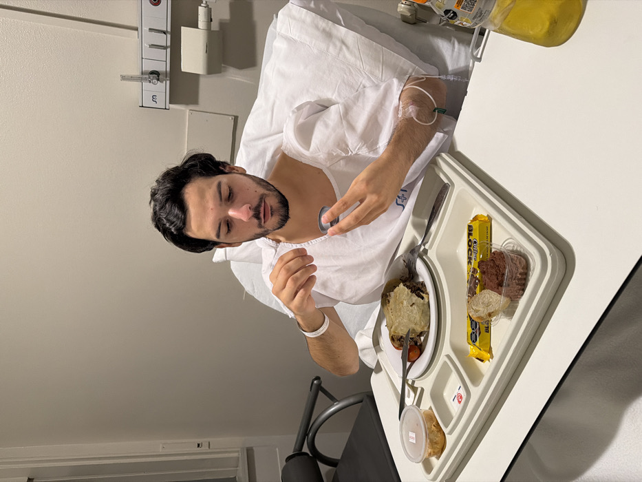 Injured man recovers in Cordoba hospital watching soccer