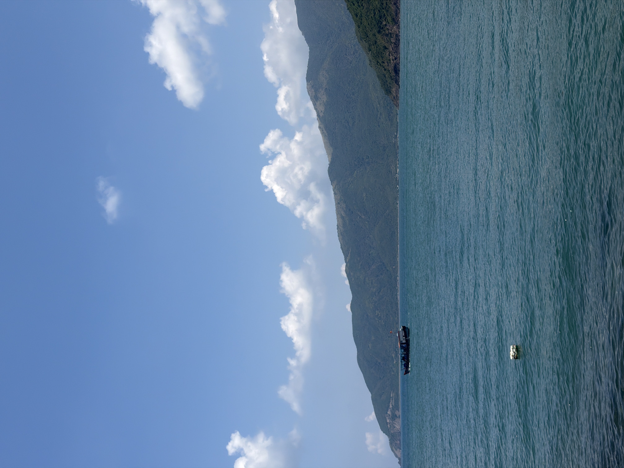 Clear skies captured over Nha Trang coastal landscape