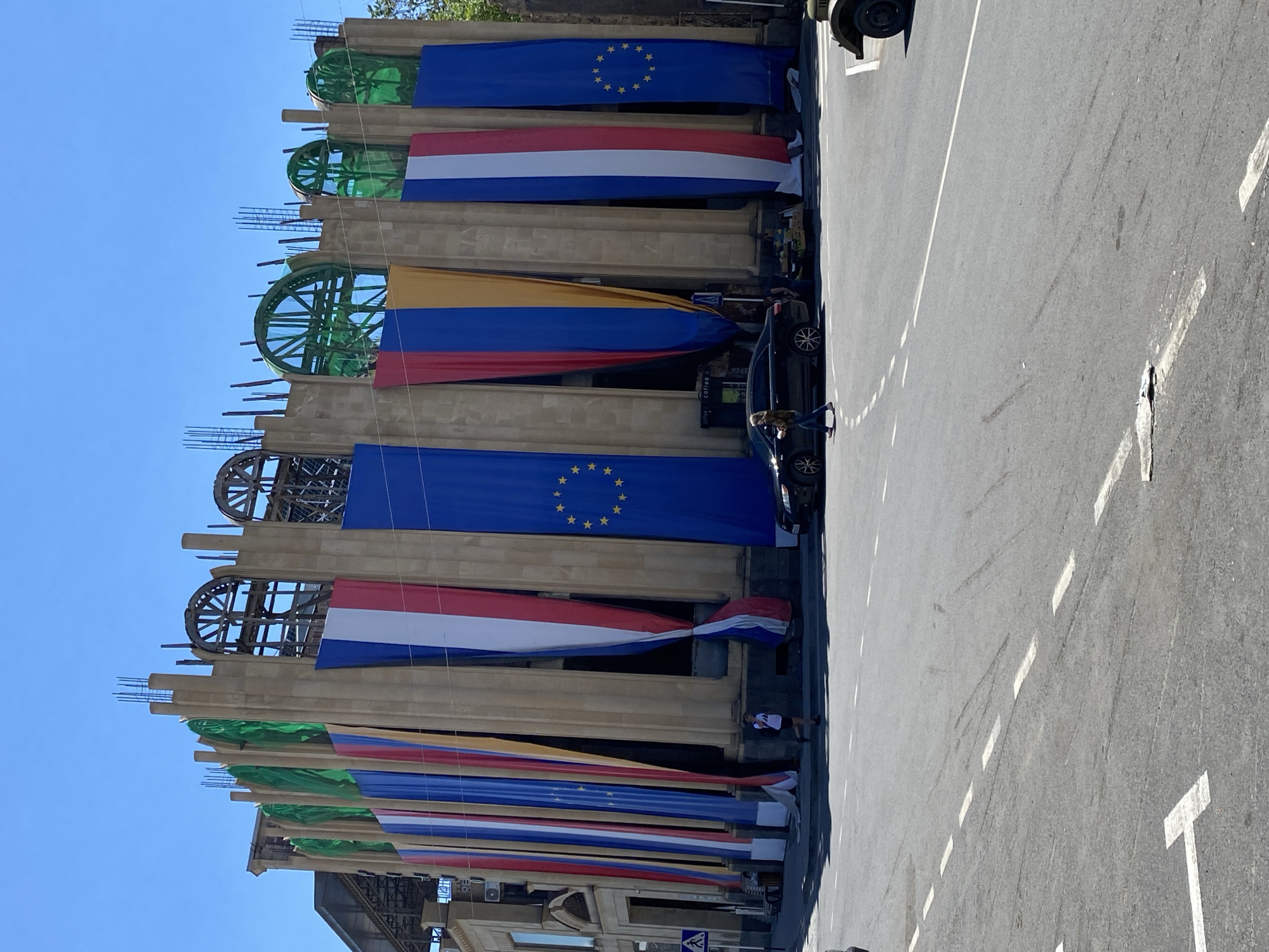 Morning documentation of public spaces and monuments in Gyumri, Armenia