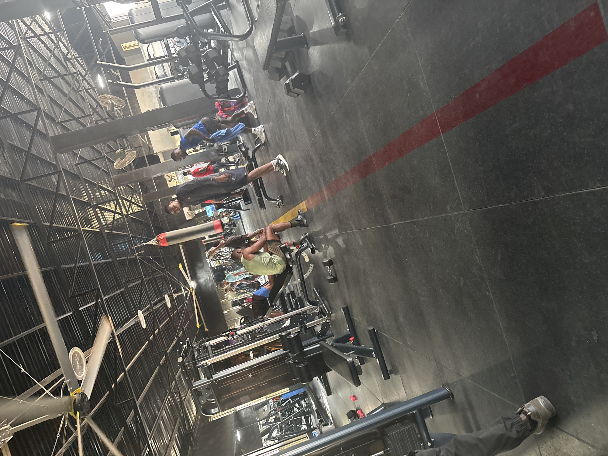 Morning workout session documented at Fit Studio gym in Rubuchi