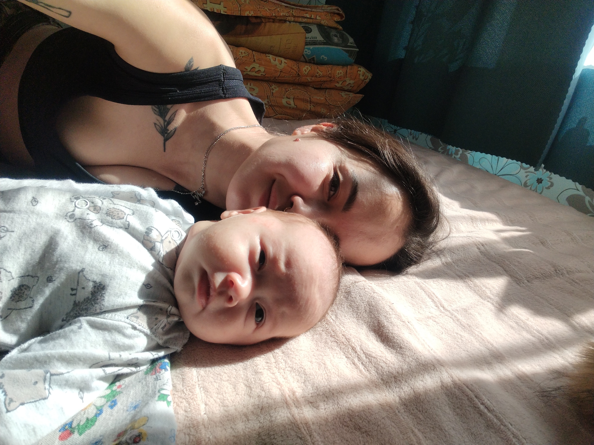 Morning domestic life documented in Гожан, Russia household scenes