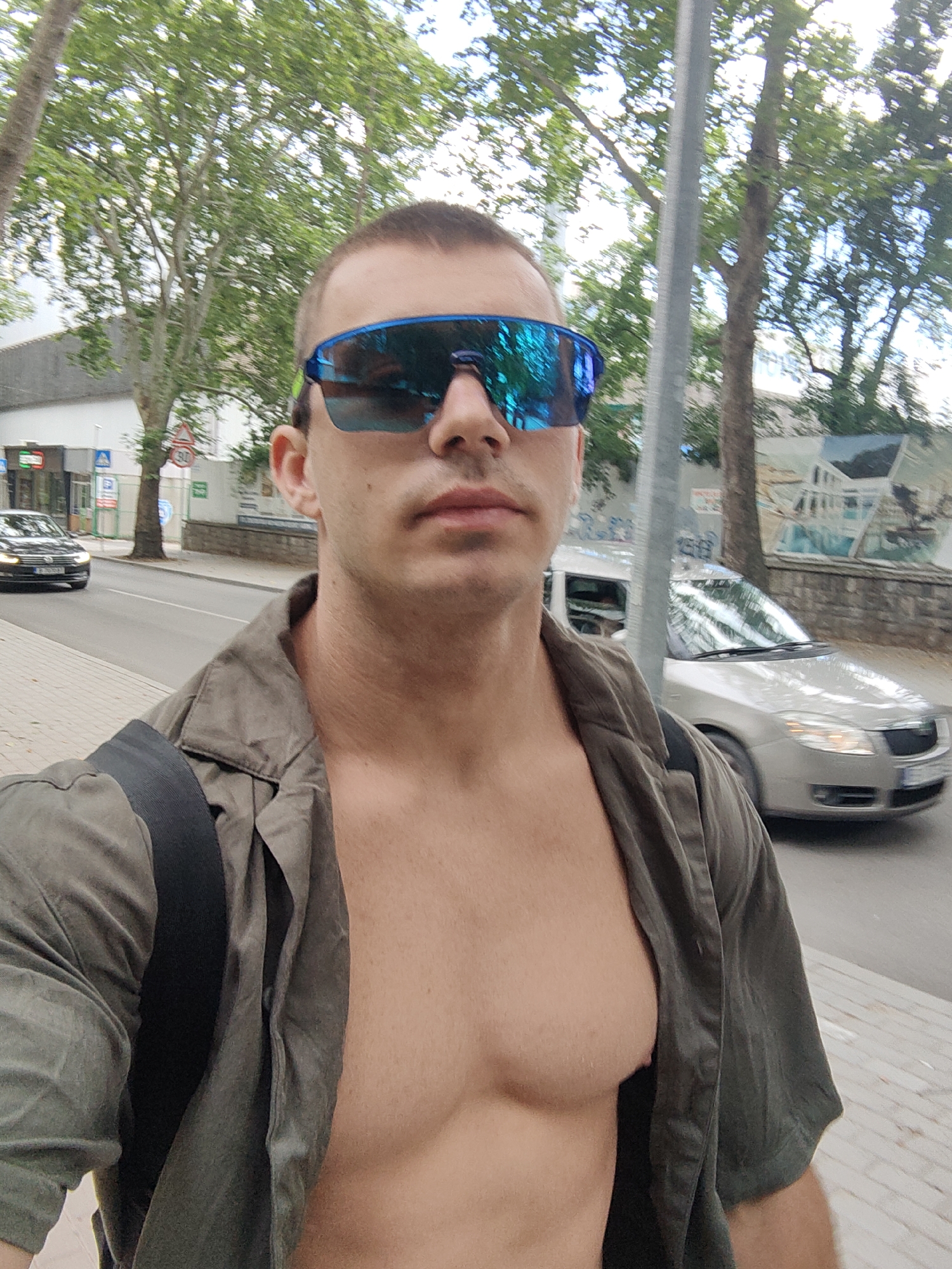 Friend group wanders Varna streets, shops, and underpasses