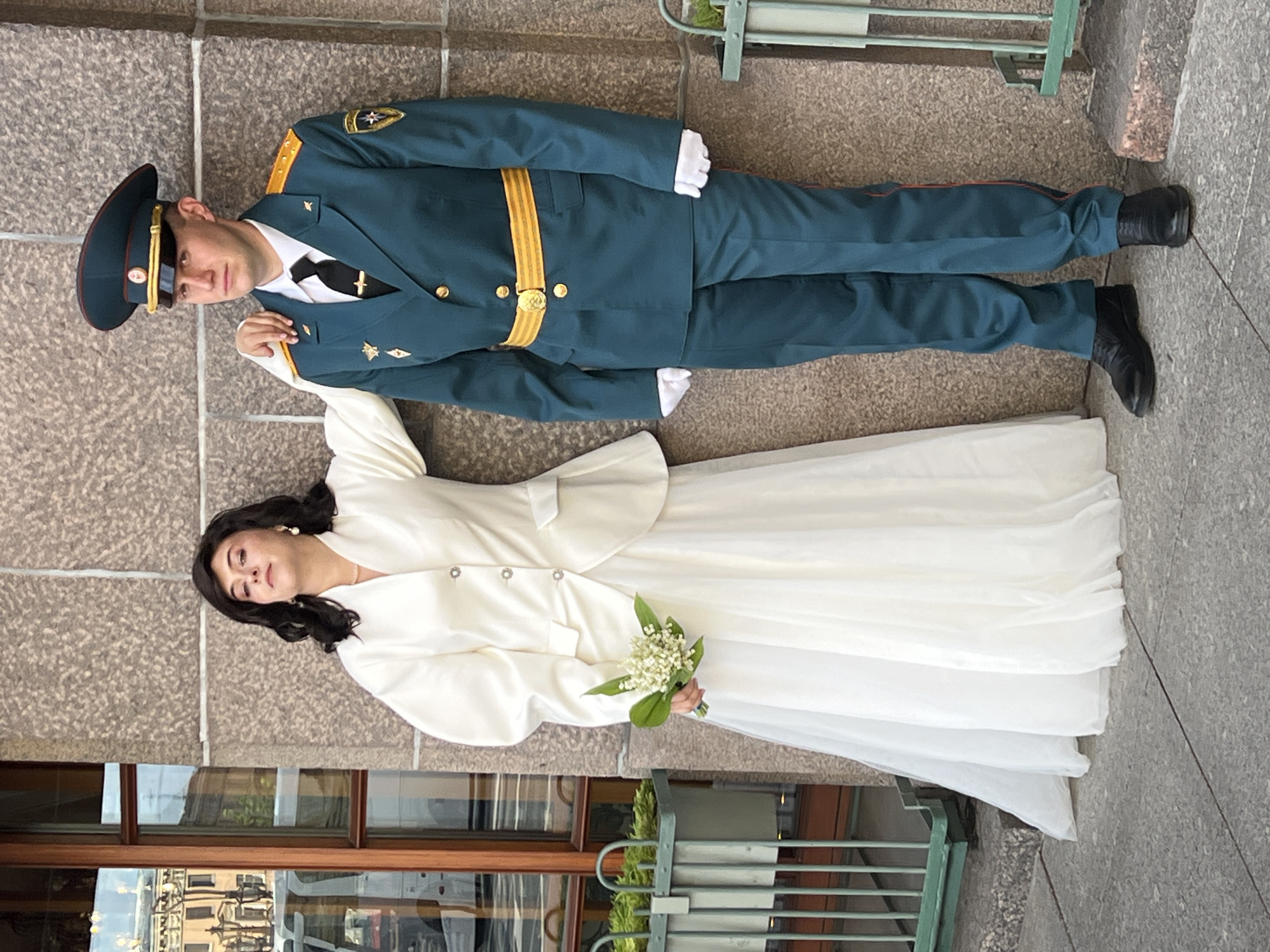 Military wedding ceremony photographed in Saint Petersburg